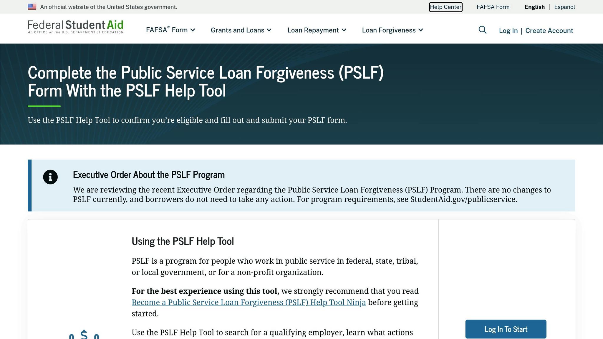 PSLF Help Tool