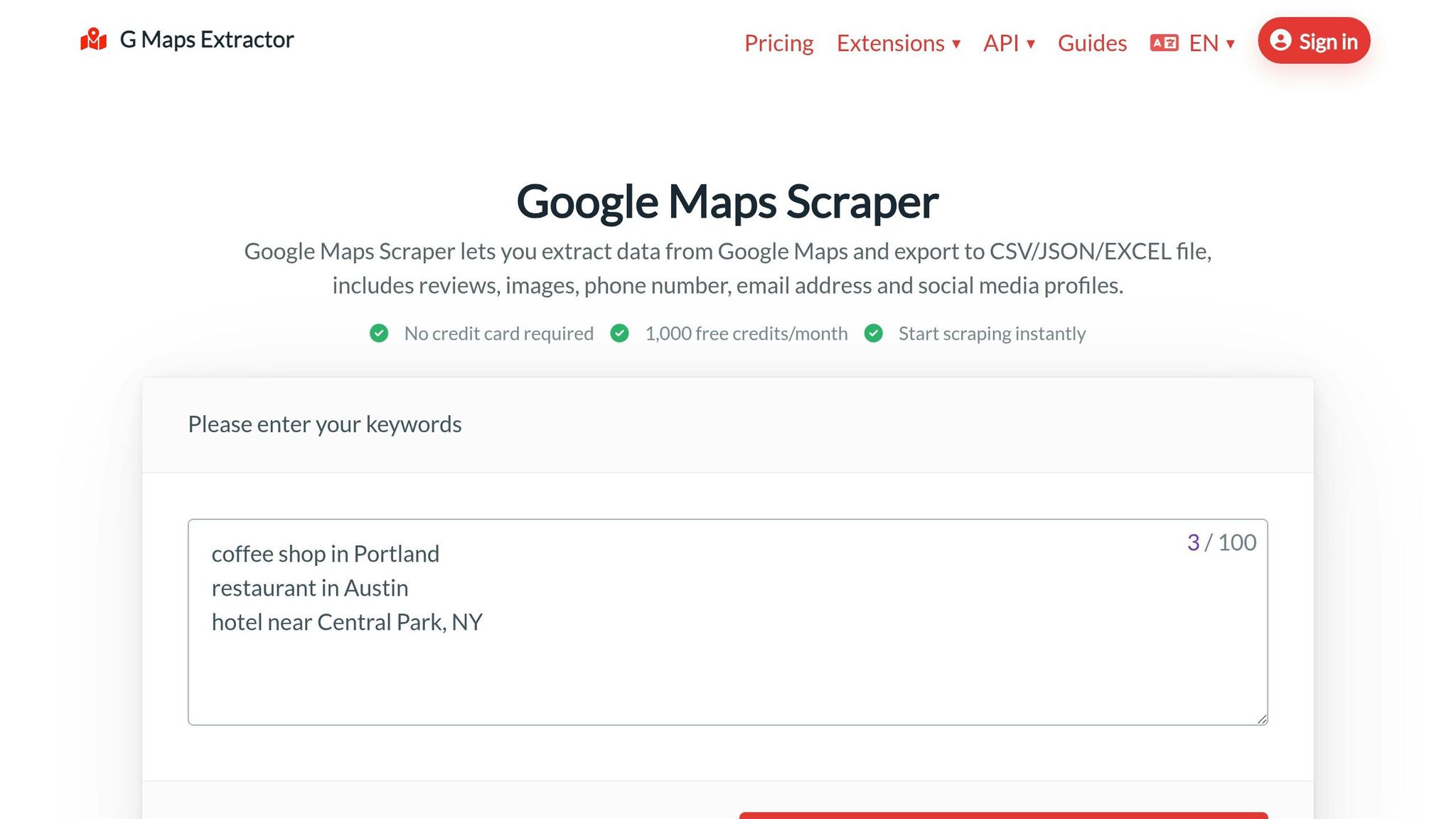 Google Maps Extractor