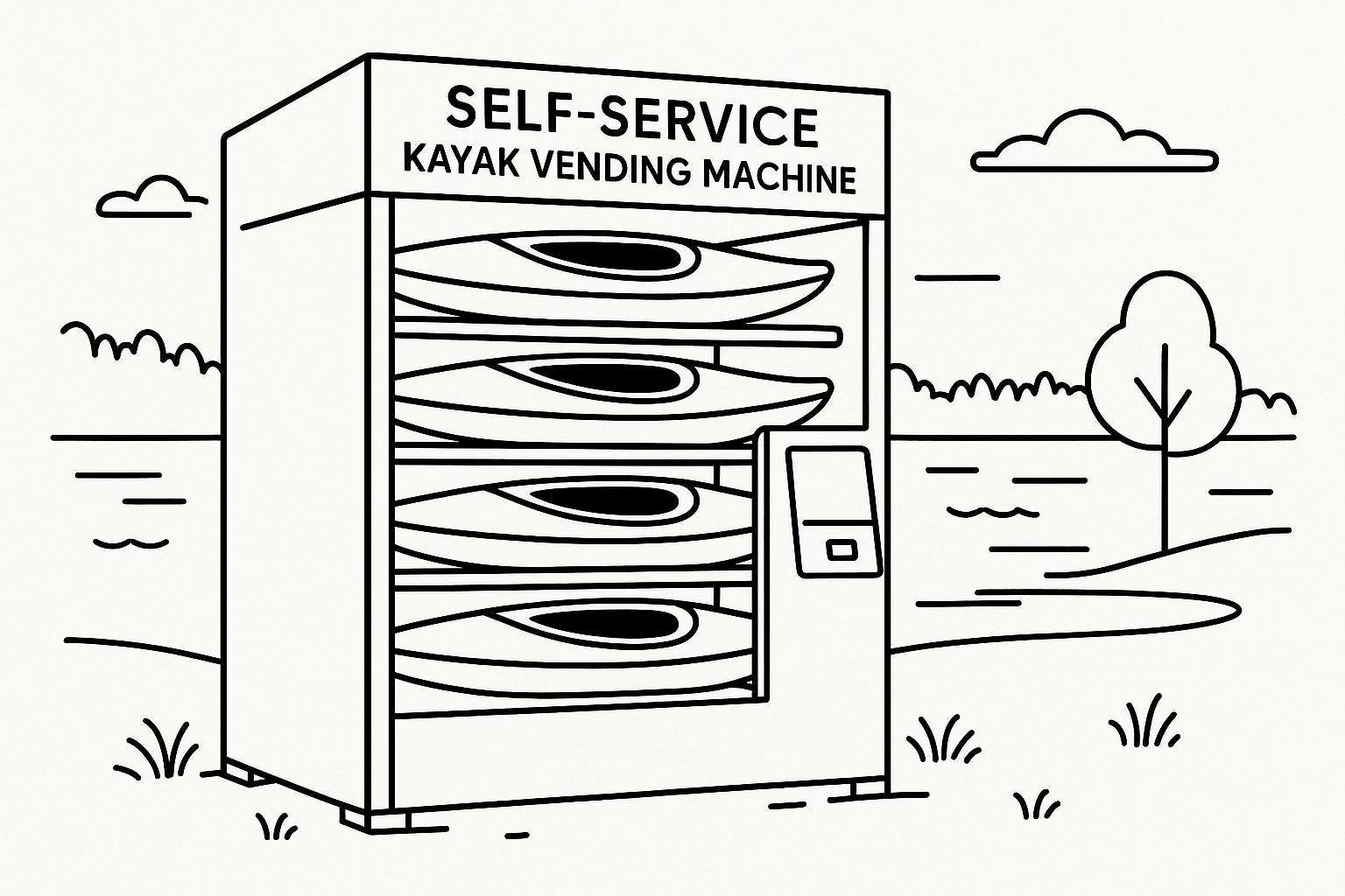 How to make your own self service Kayak Vending Machine