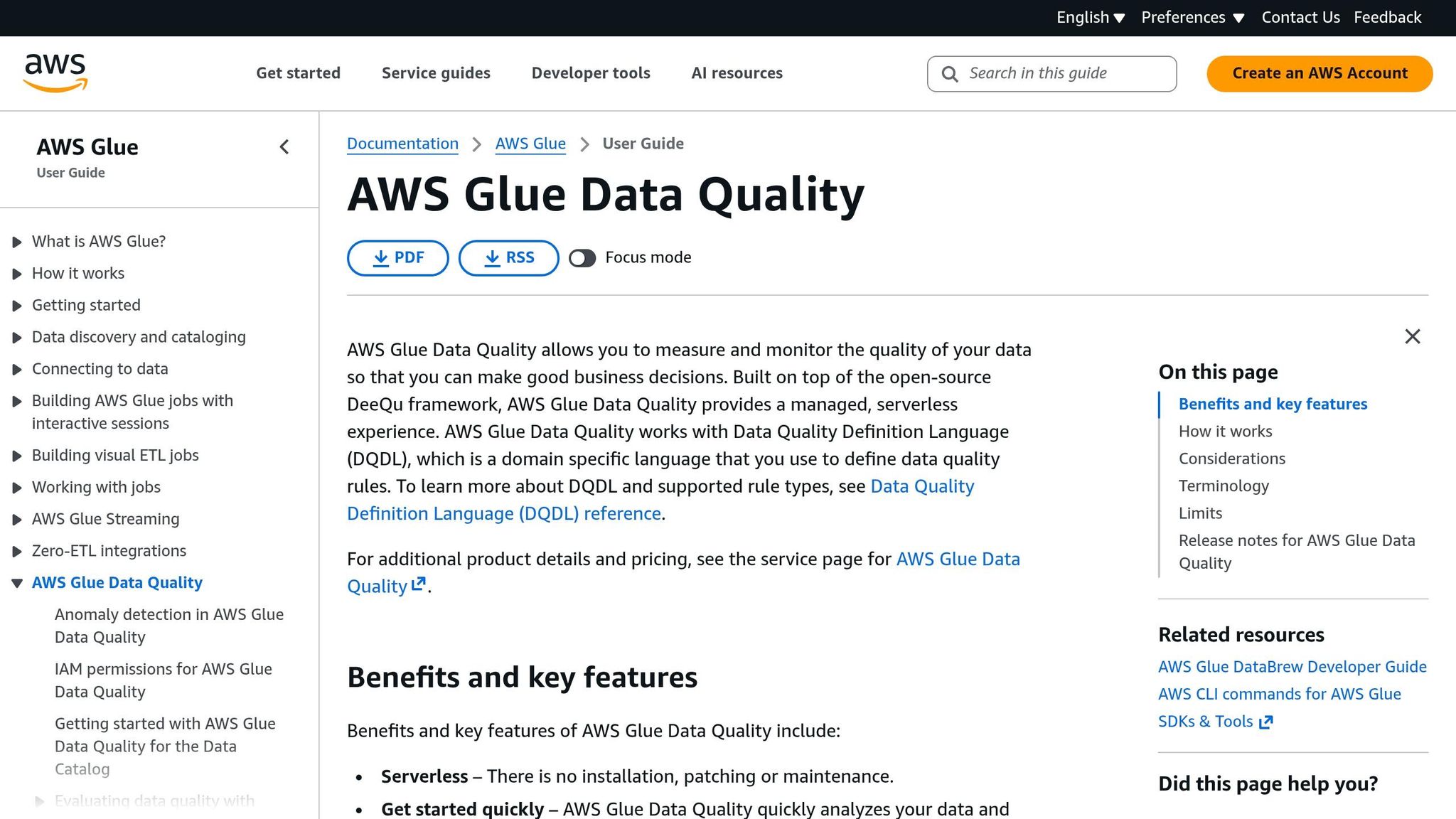AWS Glue Data Quality