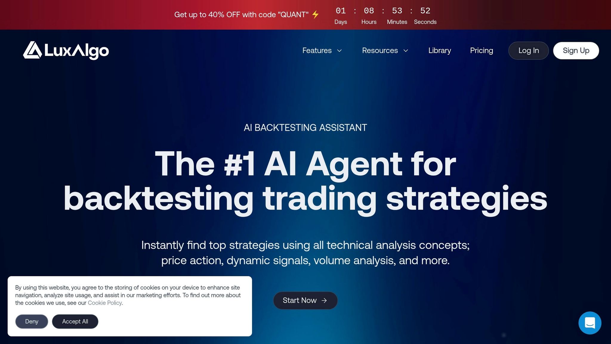 LuxAlgo AI Backtesting Assistant