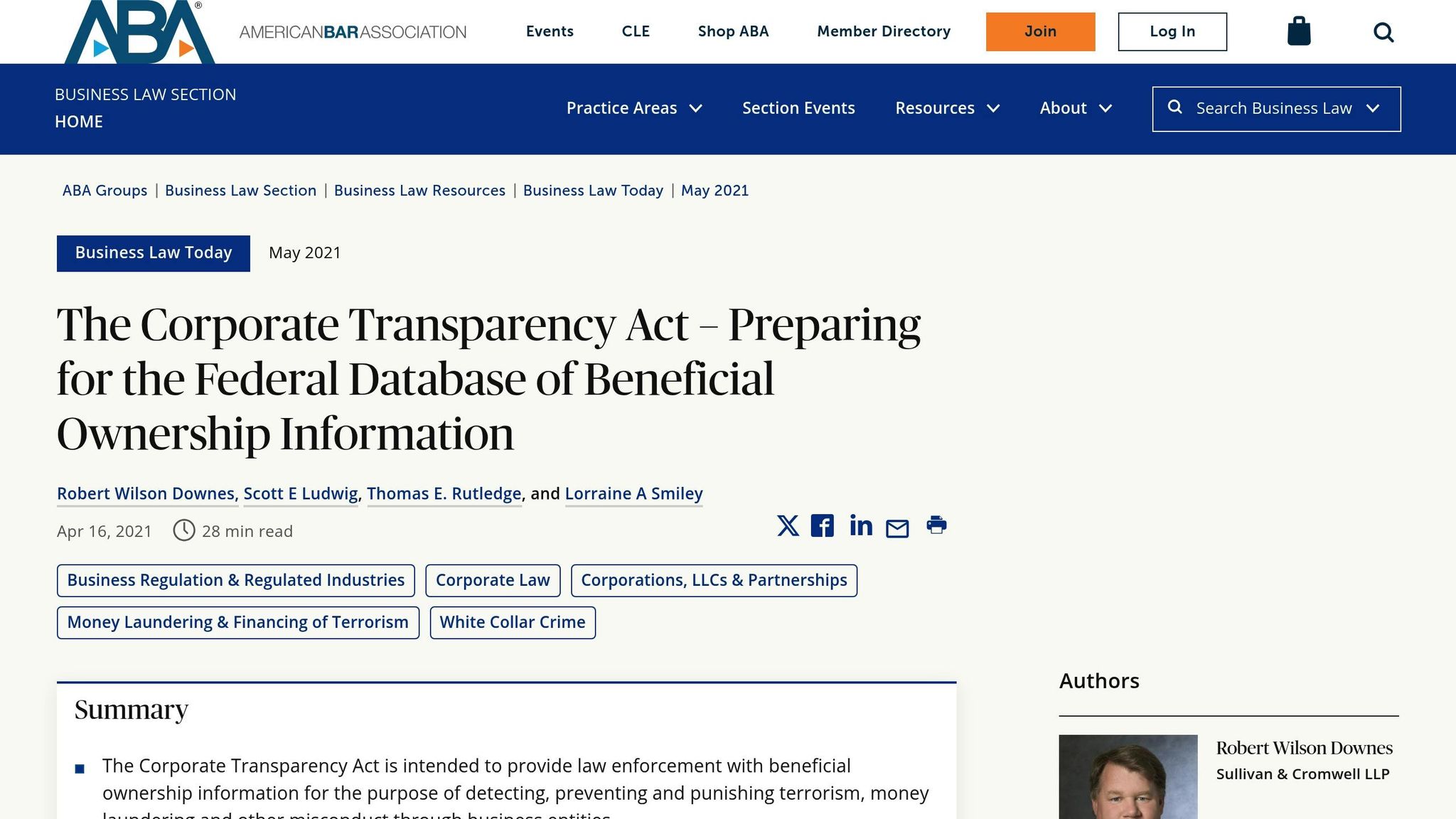 Corporate Transparency Act