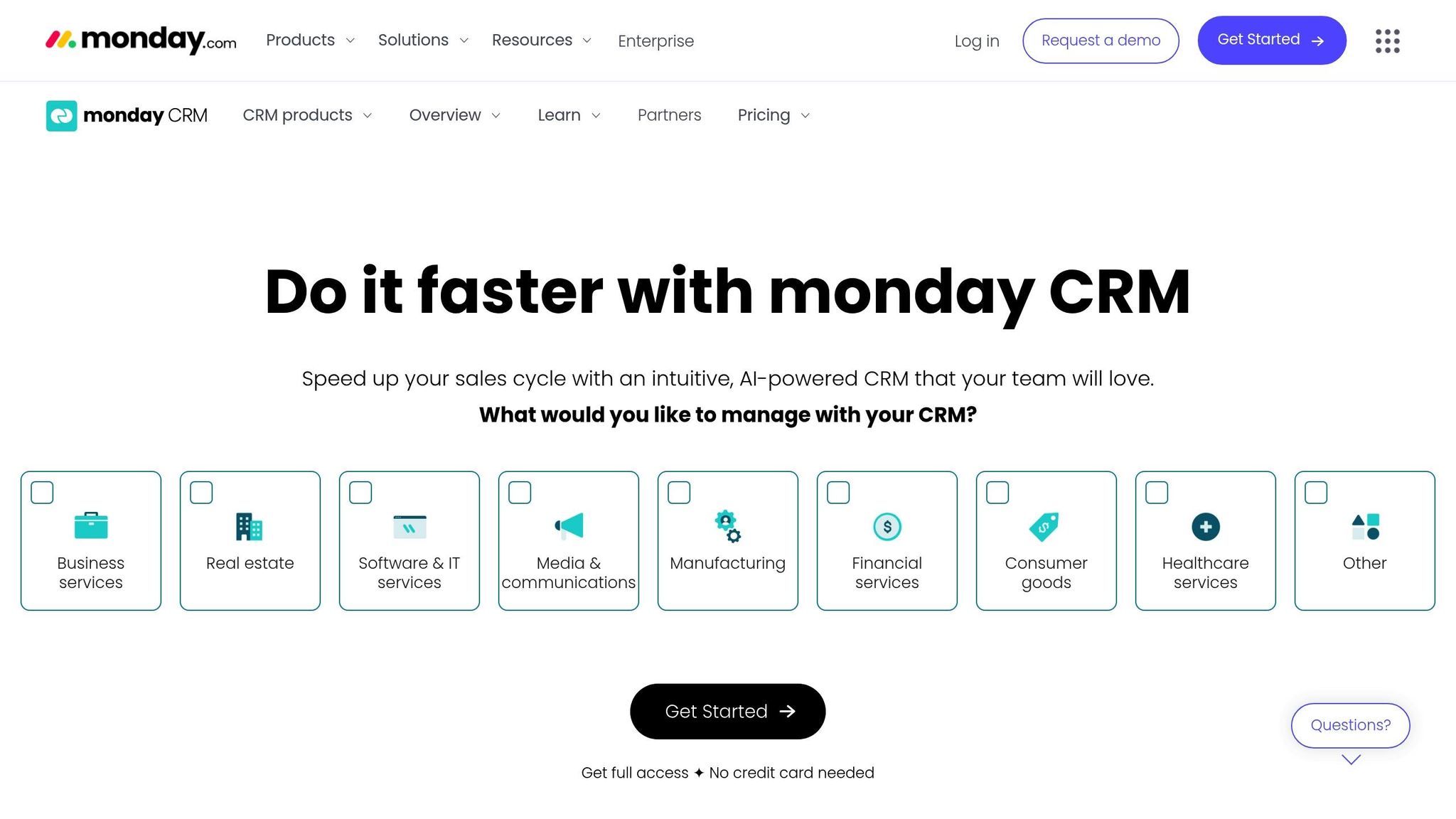 monday CRM