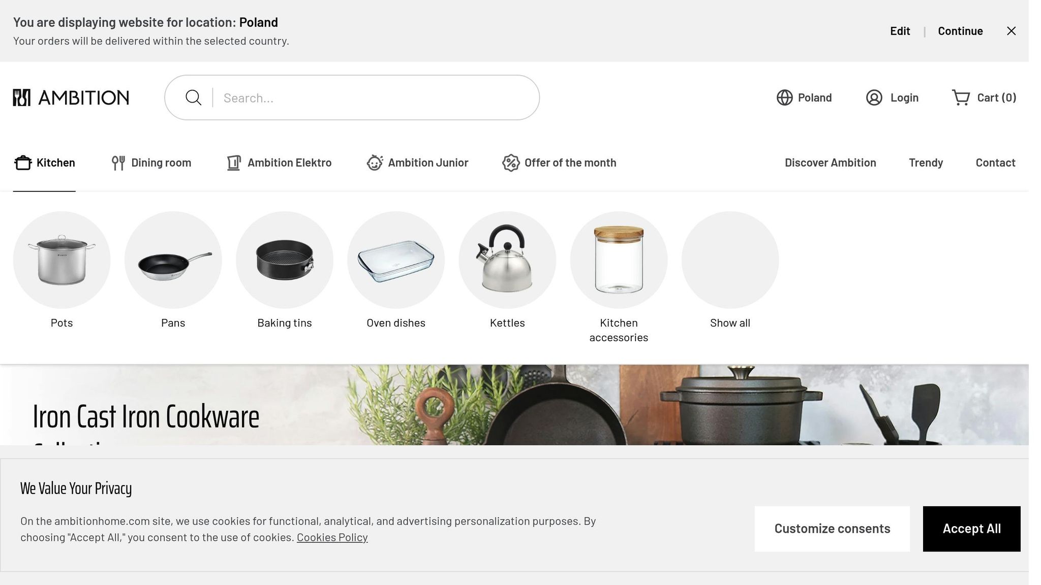 Container Ambition Cherry transparent cu capac pentru dospire aluat
