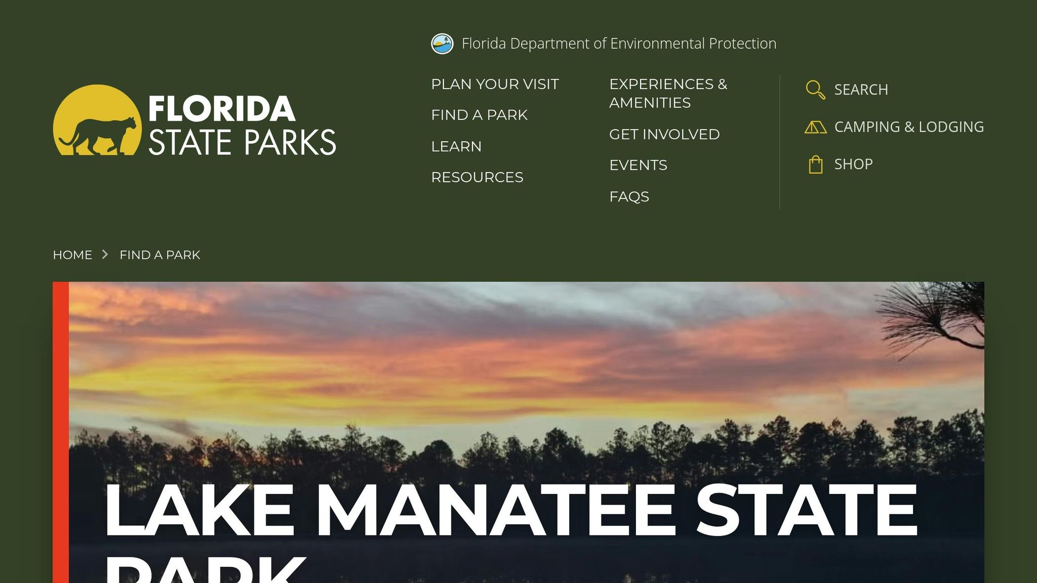 Lake Manatee State Park