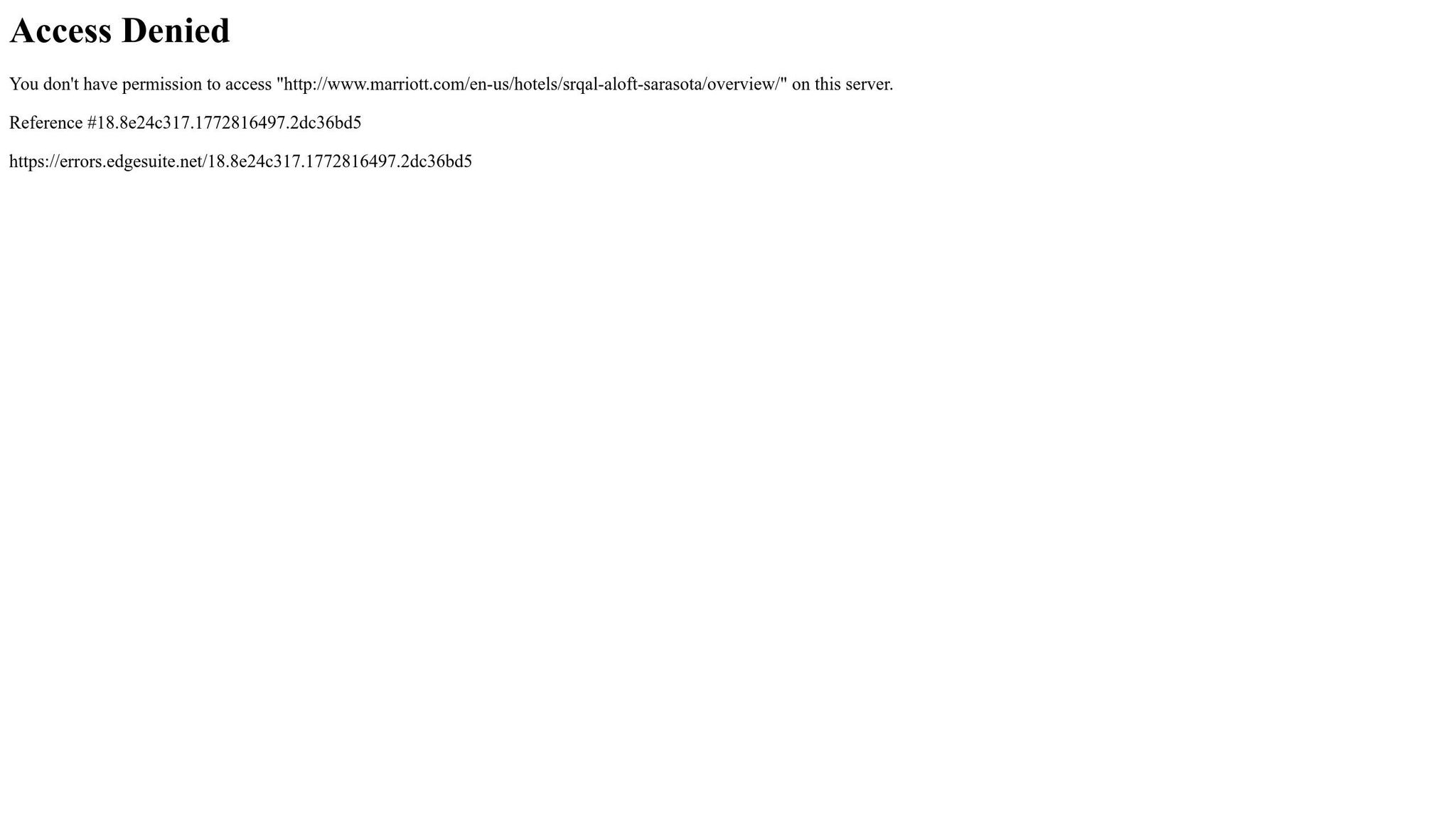 Aloft Sarasota Hotel