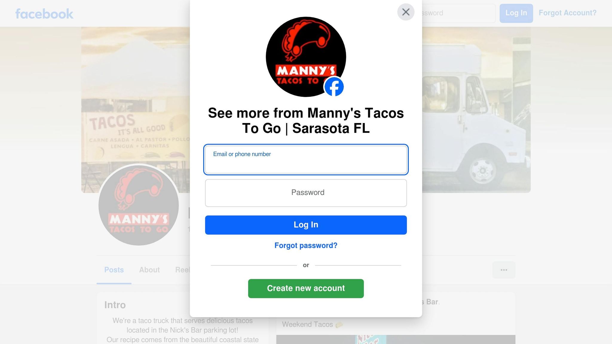 Manny's Tacos To-Go
