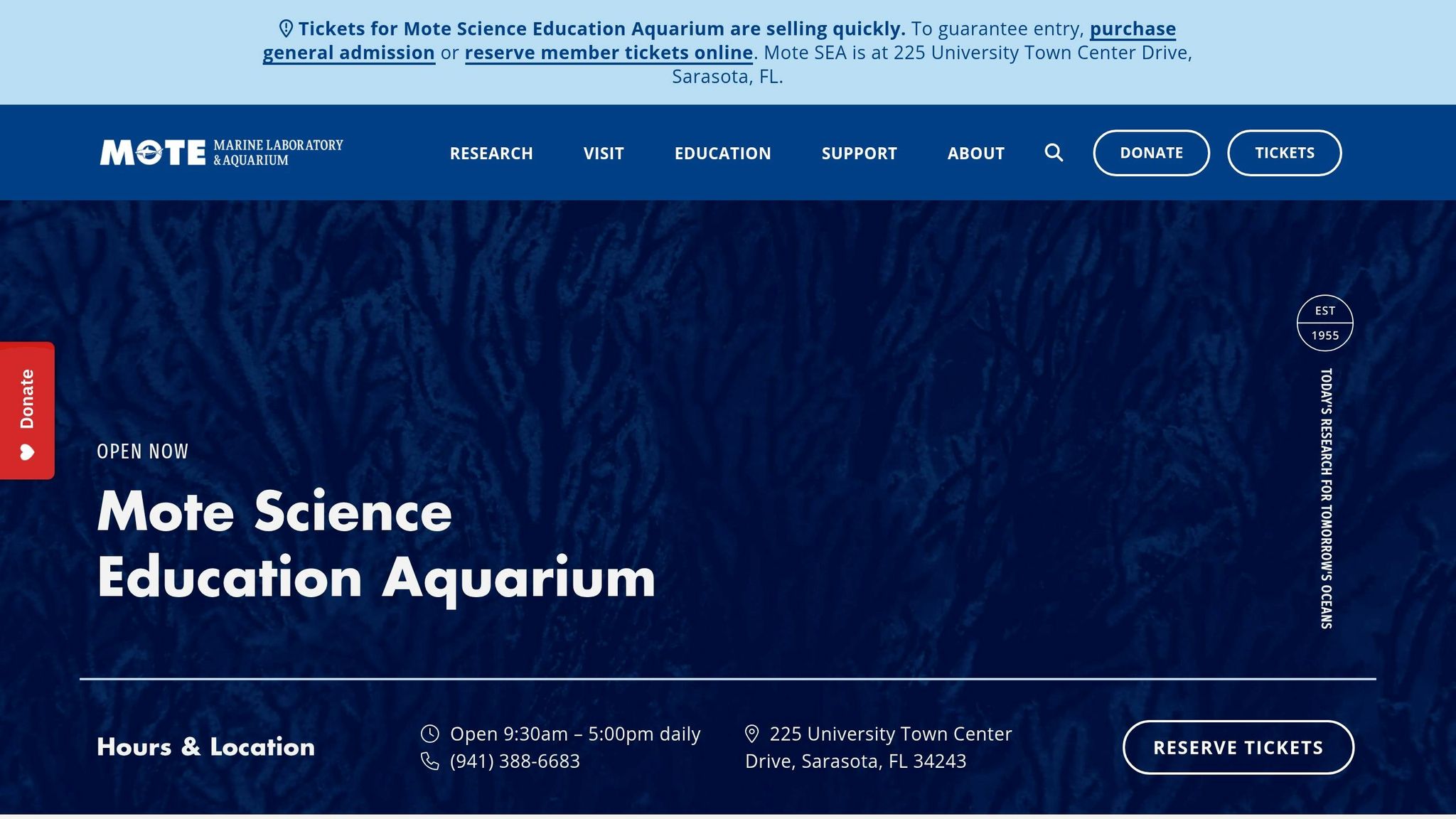 Mote Science Education Aquarium