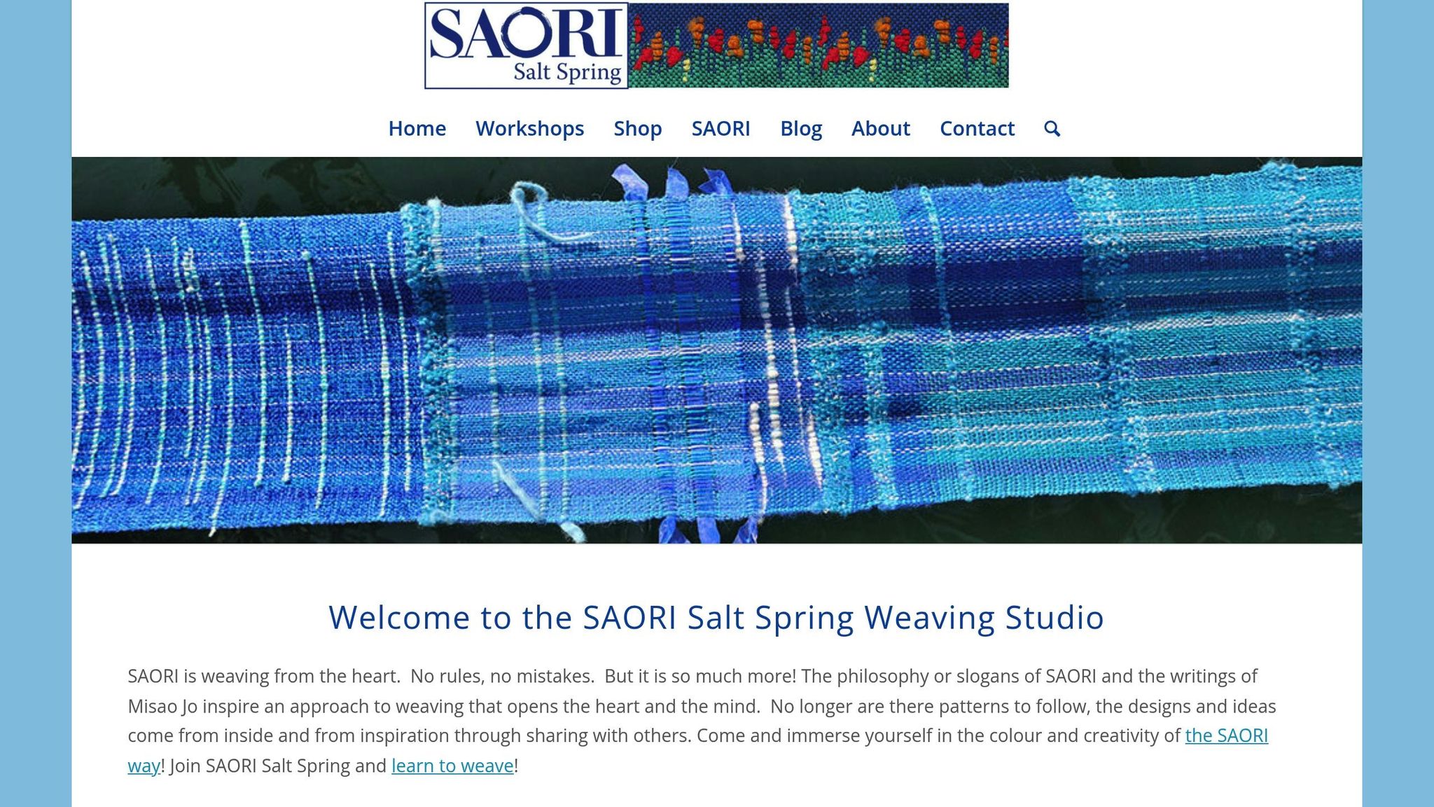 SAORI Salt Spring Weaving Studio