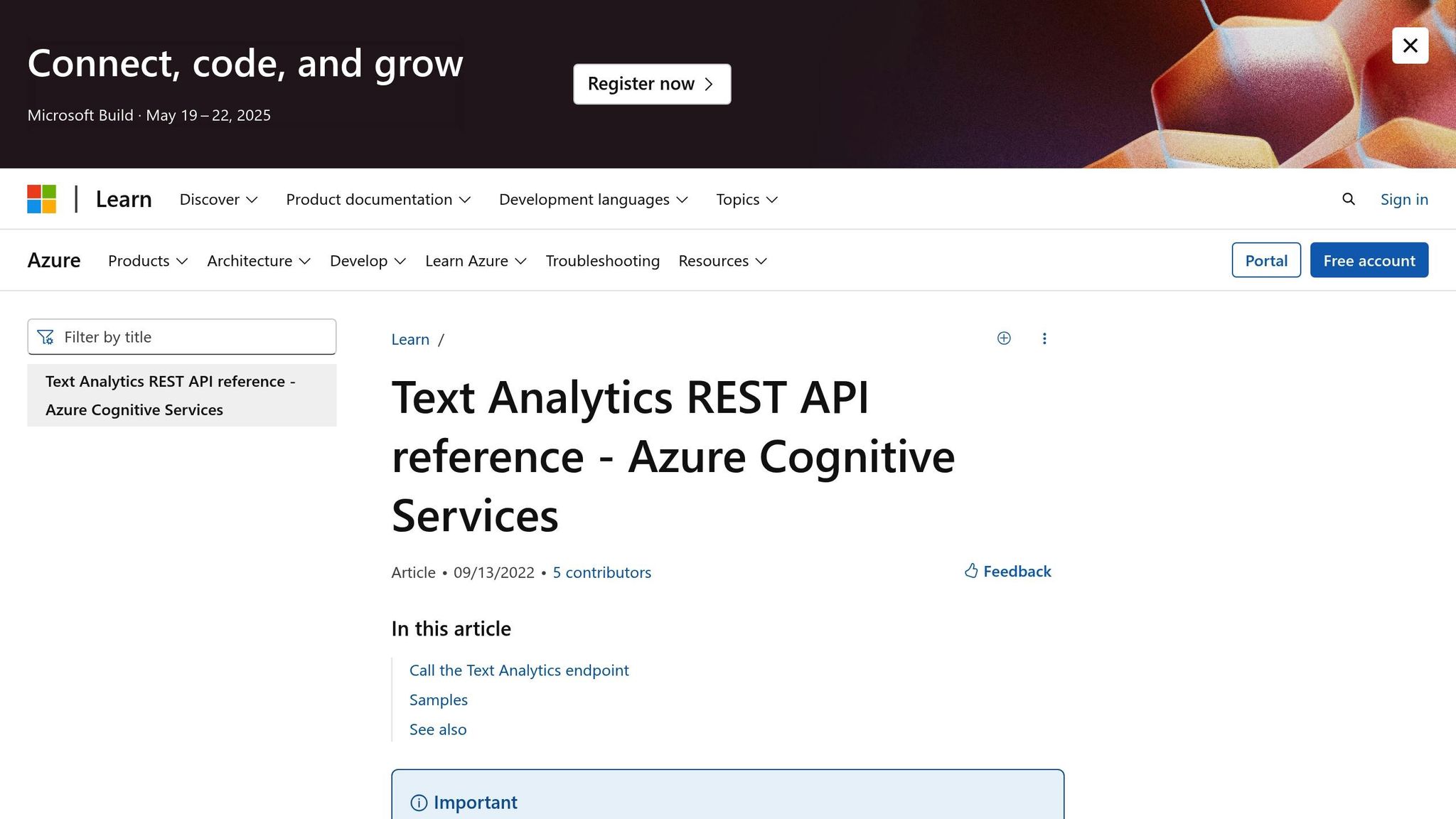 Azure Text Analytics