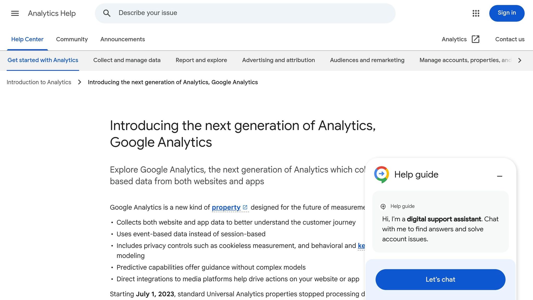 Google Analytics 4