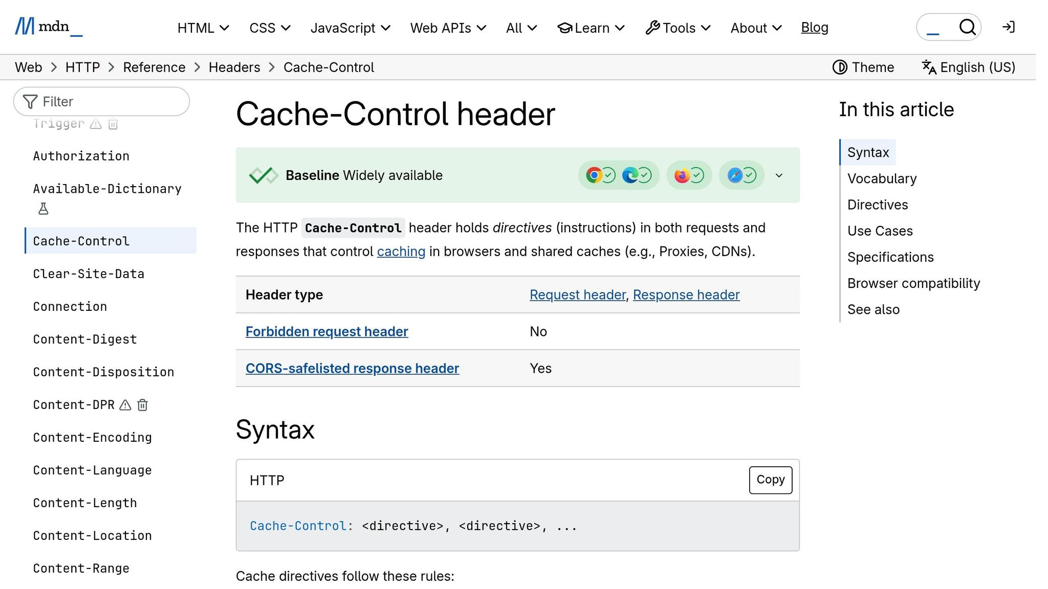 cache-control