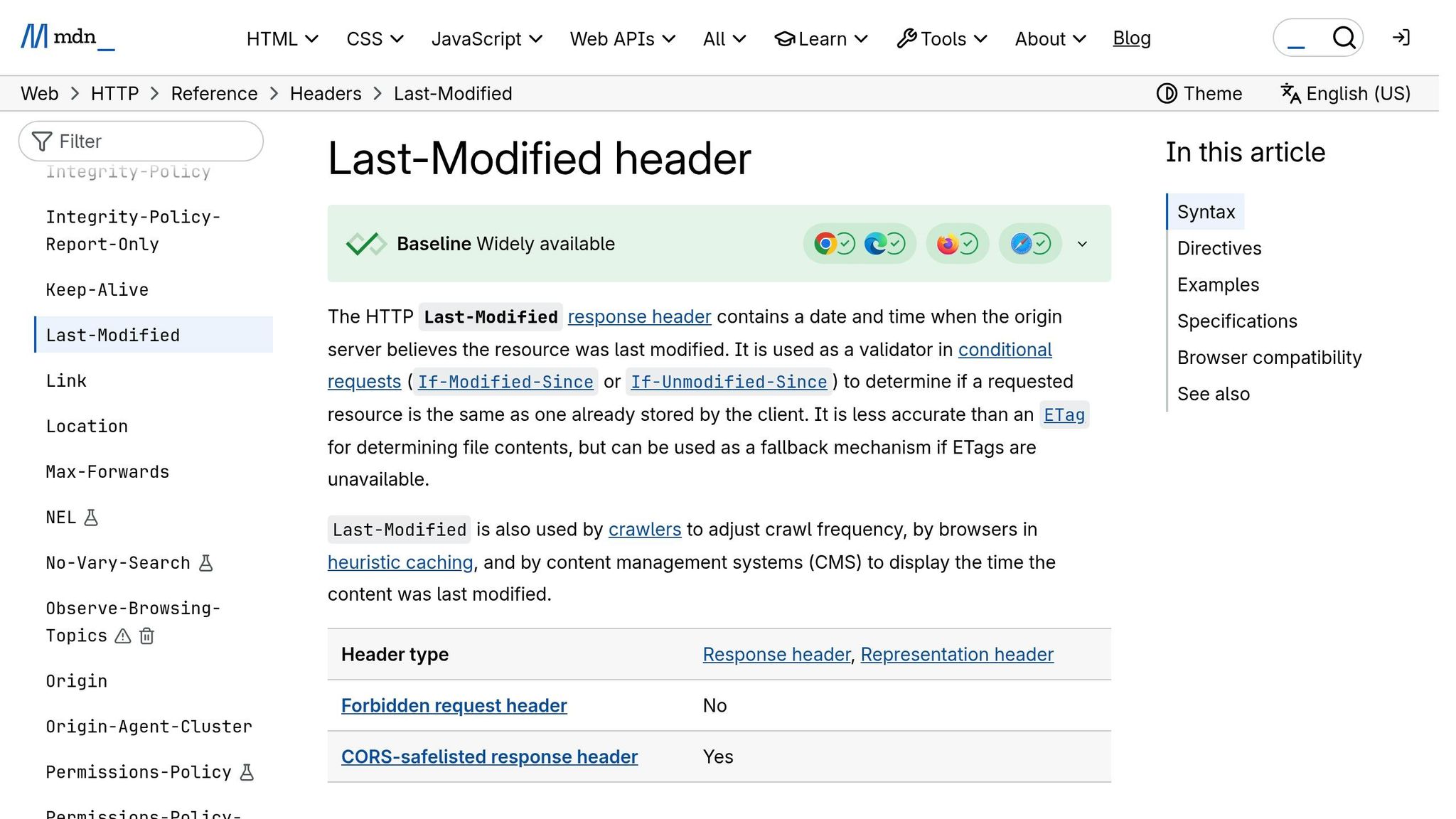 Last-Modified