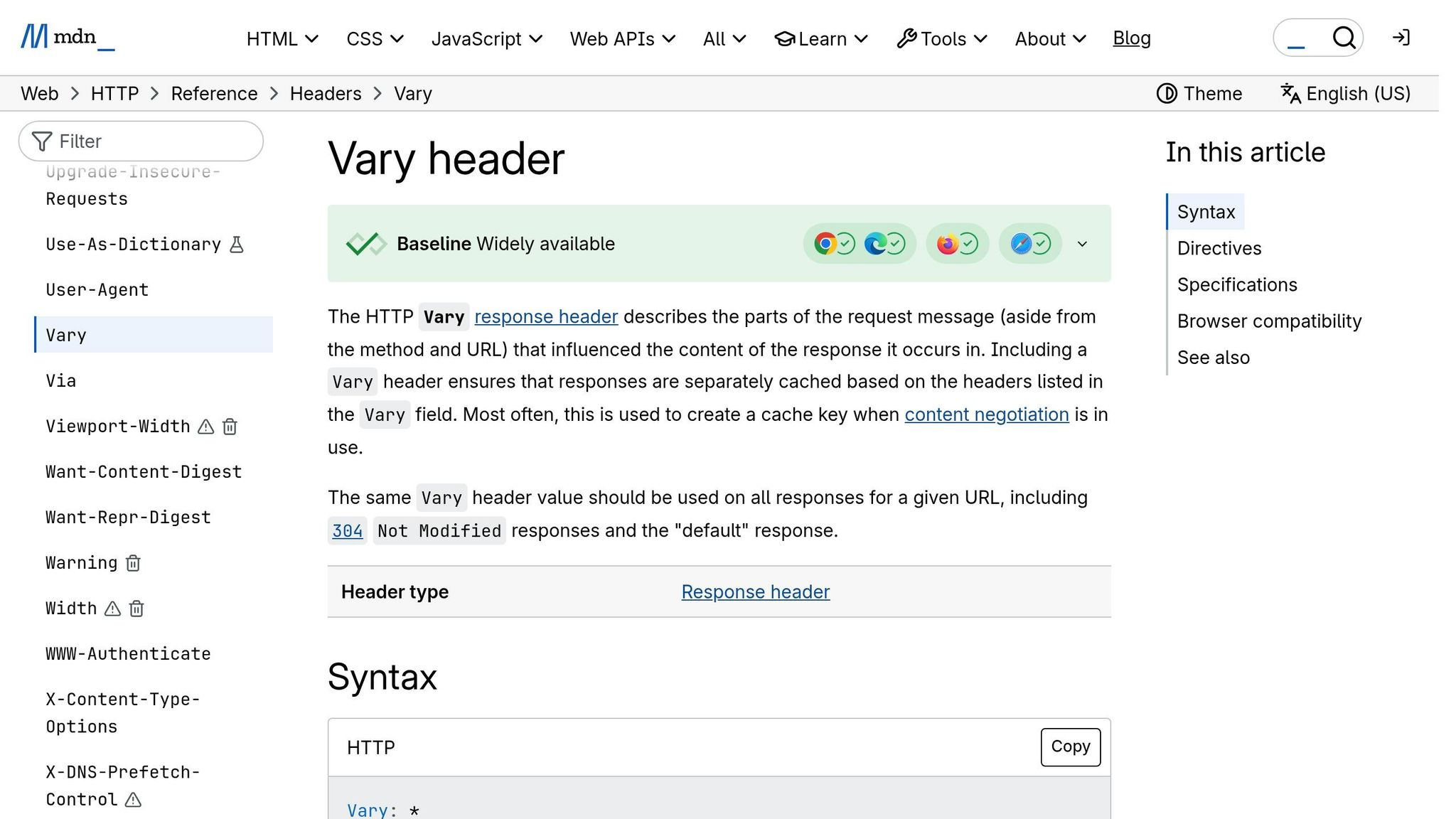 Vary