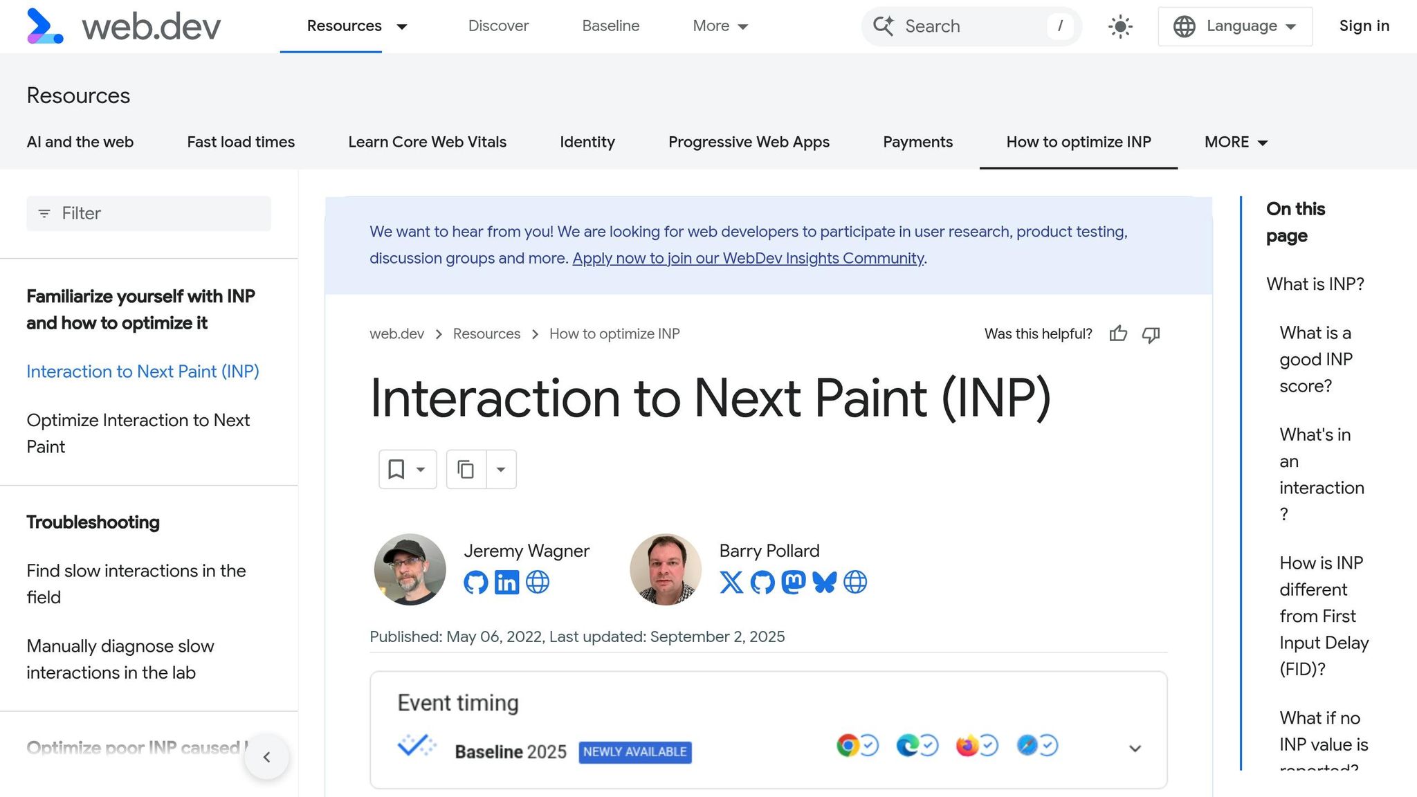 Interaction to Next Paint