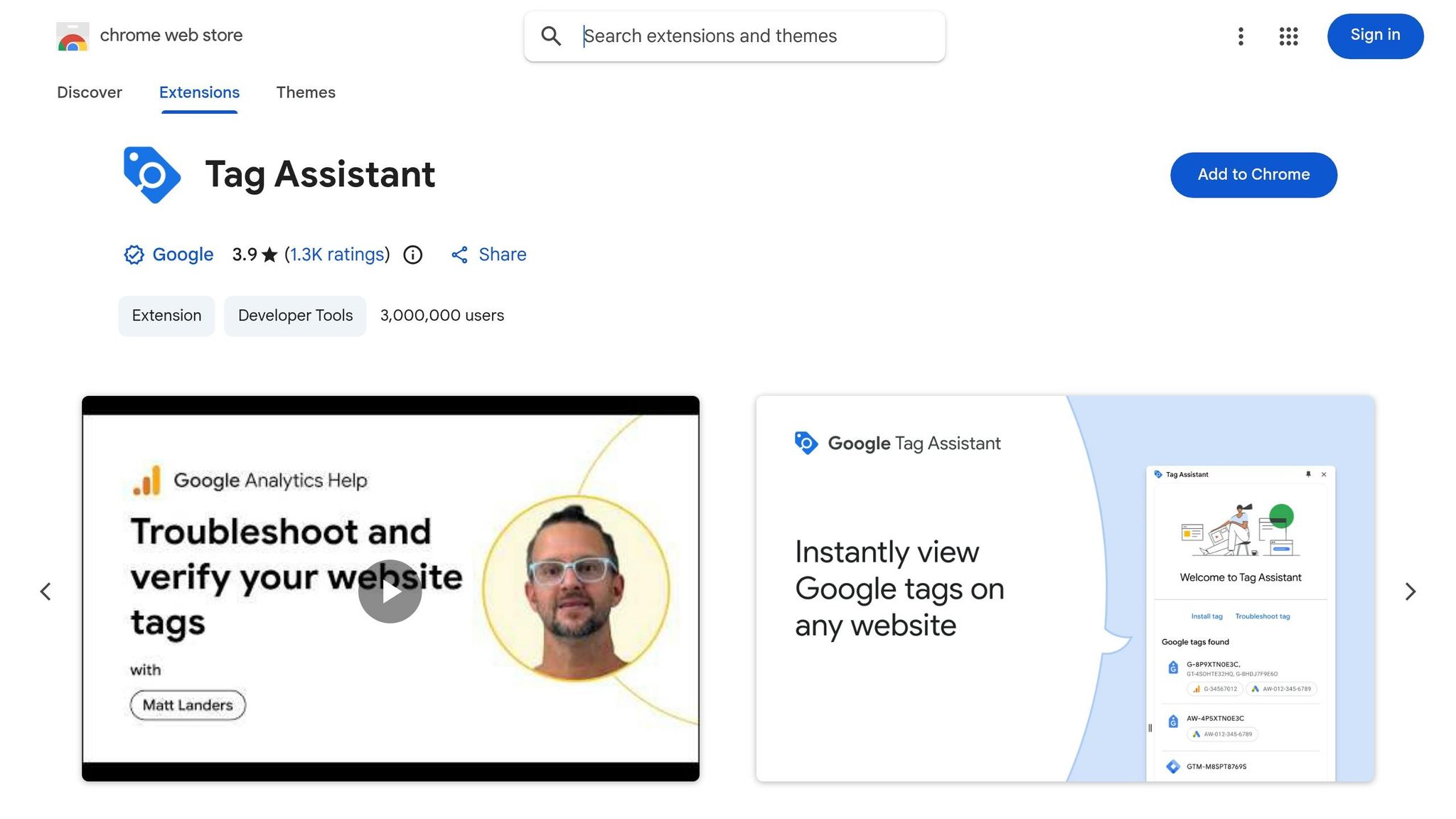 Google Tag Assistant