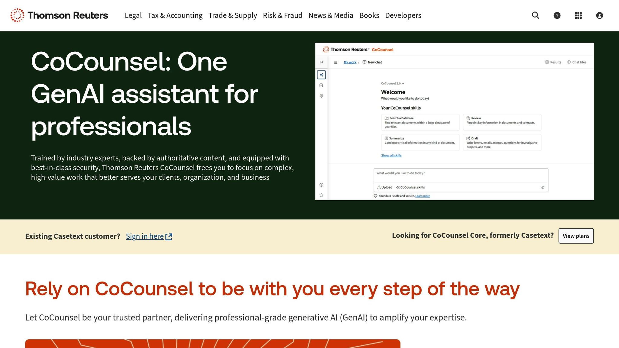 Casetext CoCounsel