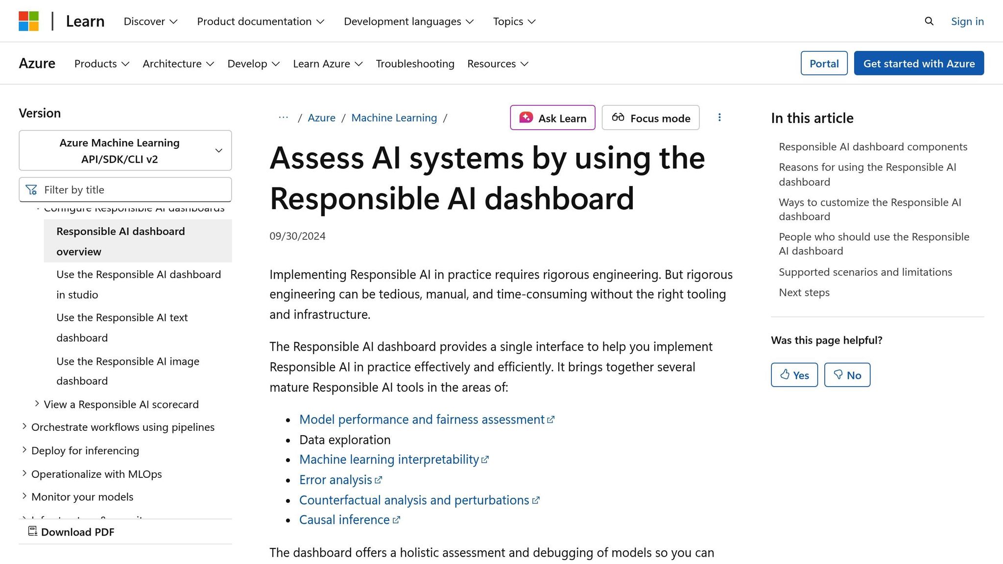 Microsoft Fairness Dashboard