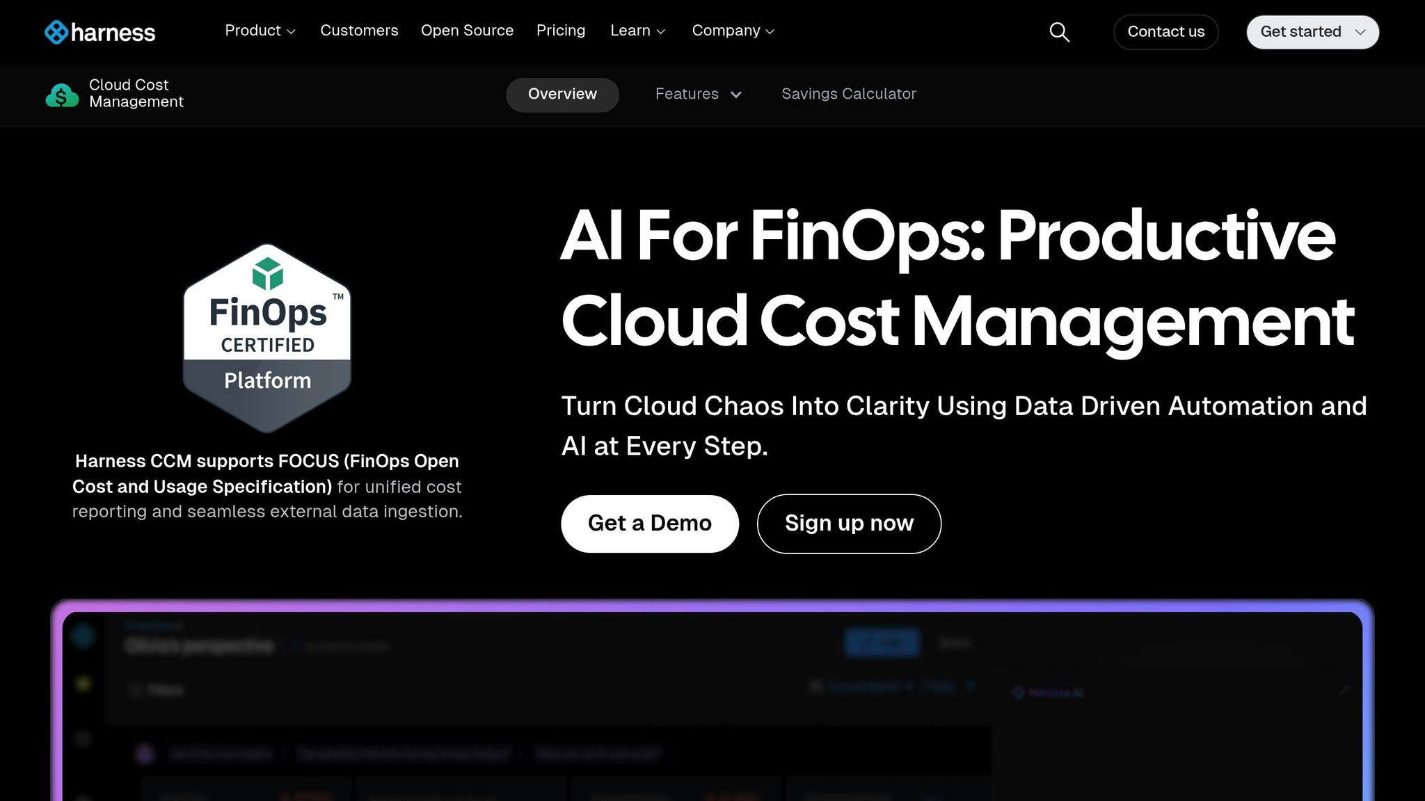 Harness Cloud Cost Management