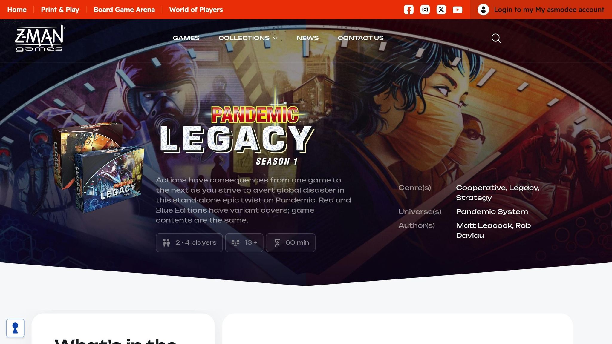 Pandemic Legacy: Season 1