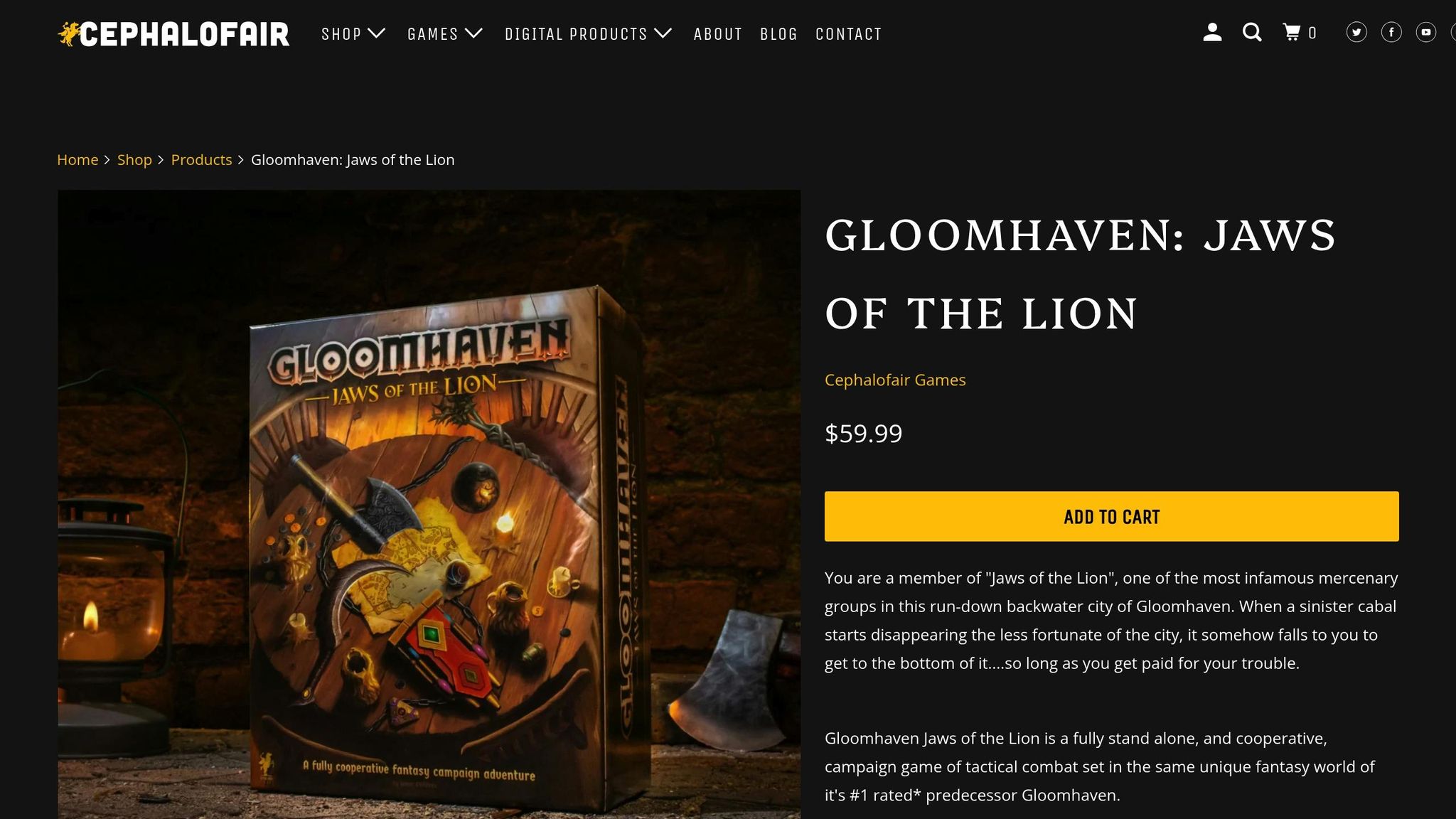 Gloomhaven: Jaws of the Lion
