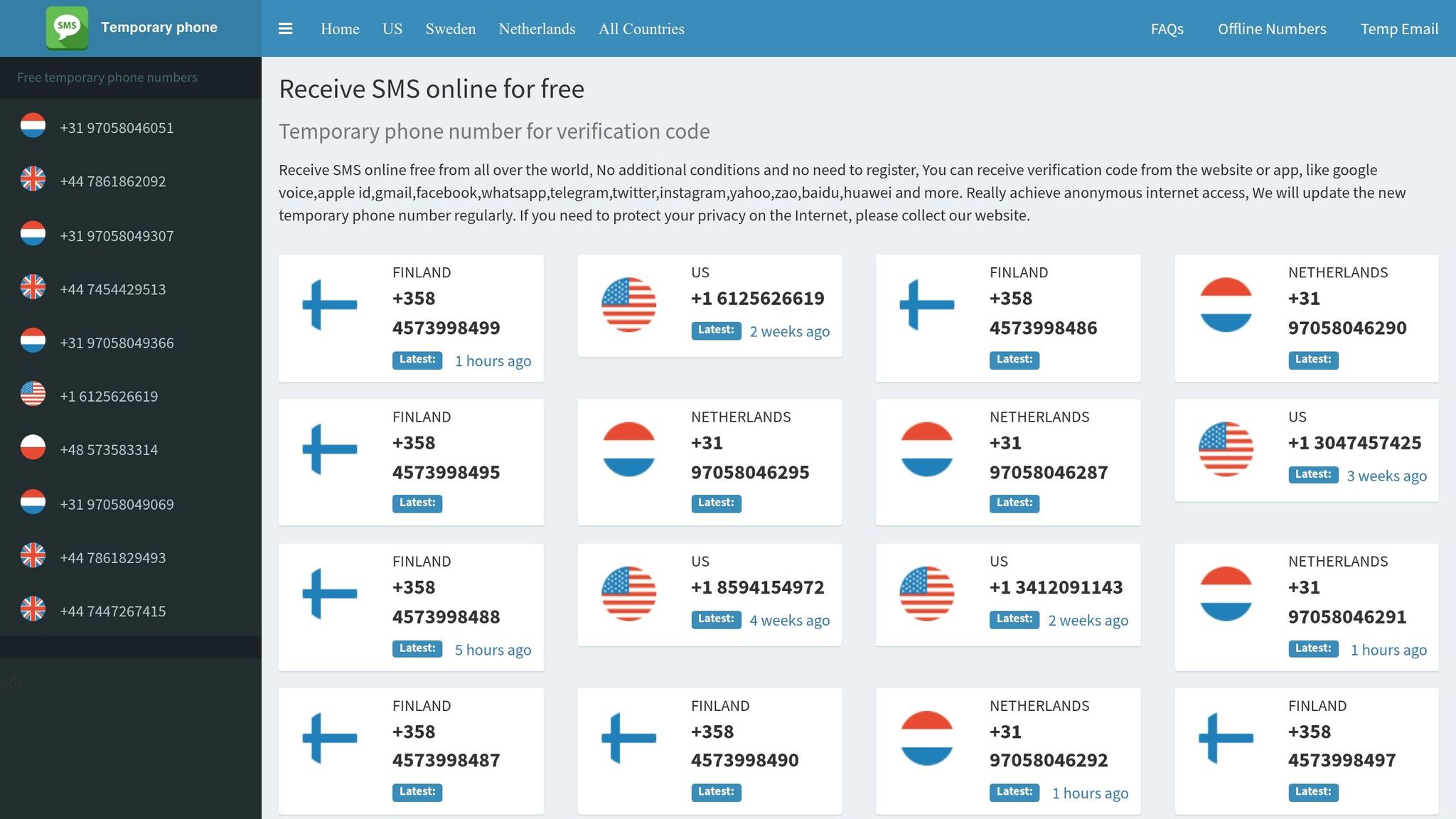 TemporaryPhoneNumber.com vs MobileSMS.io (Free VoIP vs Paid Non-VoIP) 4 TemporaryPhoneNumber.com