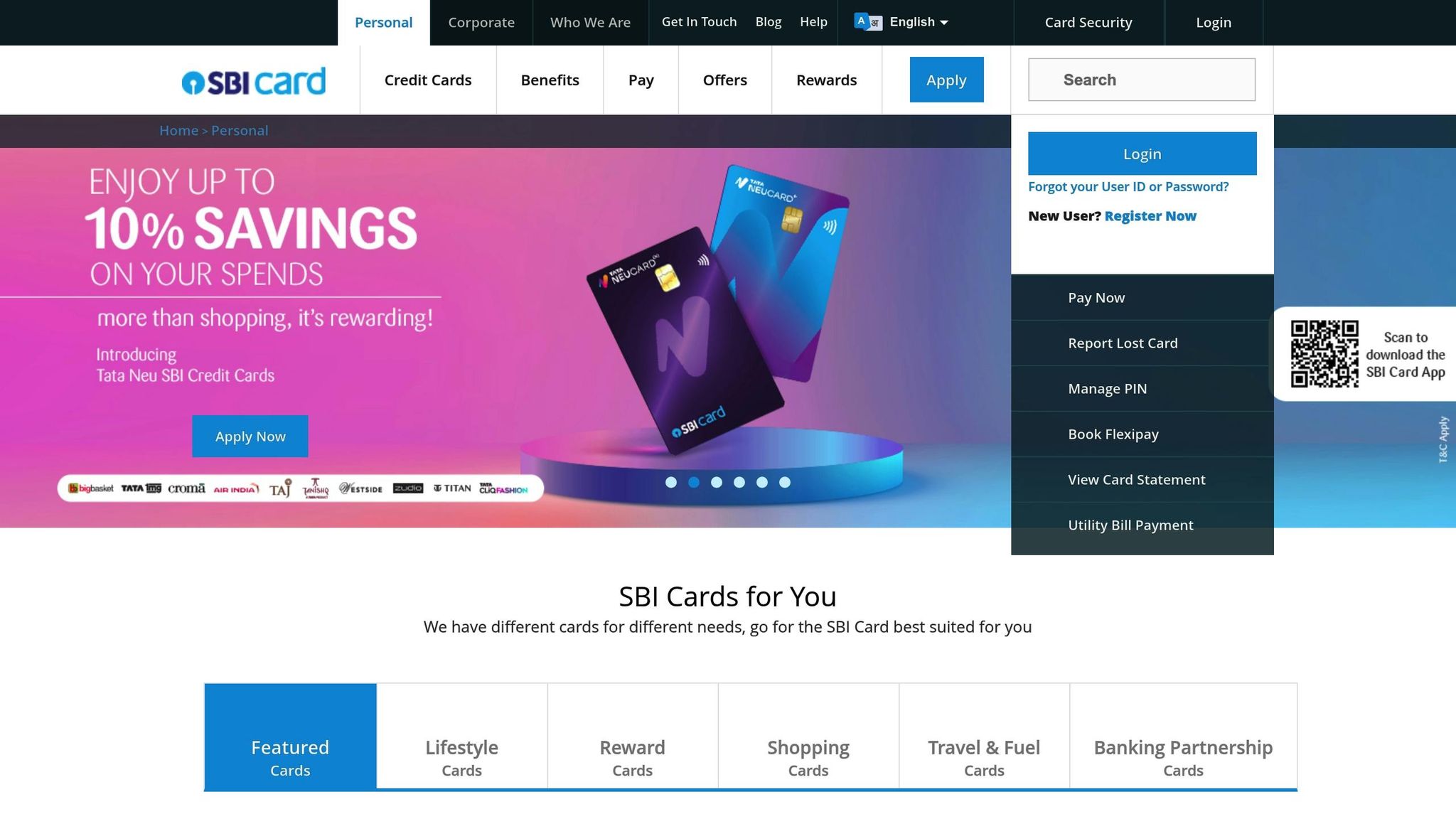 Top 10 Cashback Credit Cards in India 2025 3 SBI Card