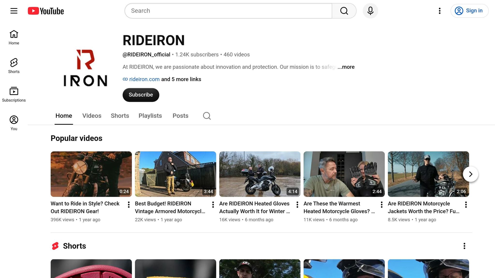 RIDEIRON