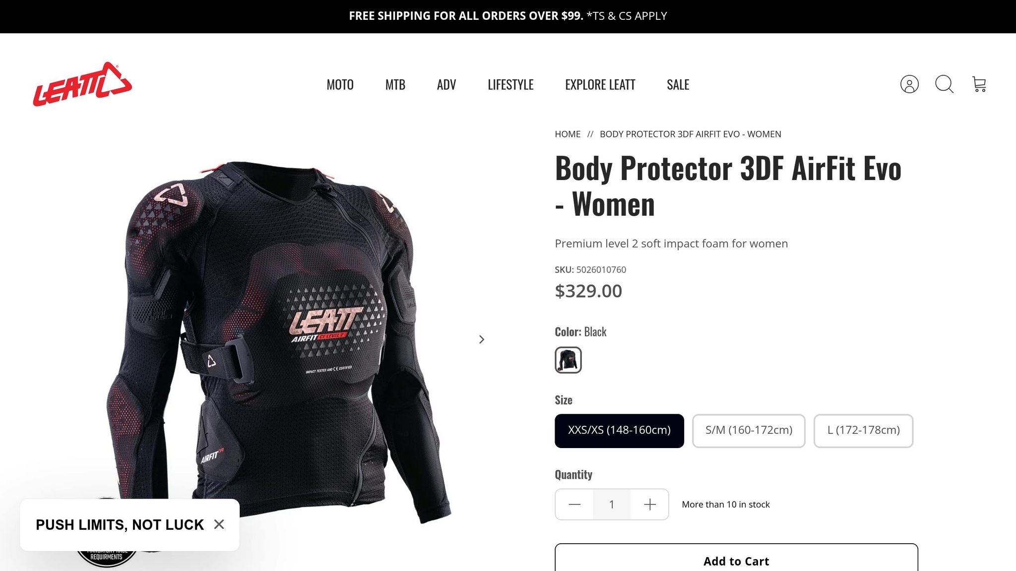 Leatt 3DF AirFit Body Protector