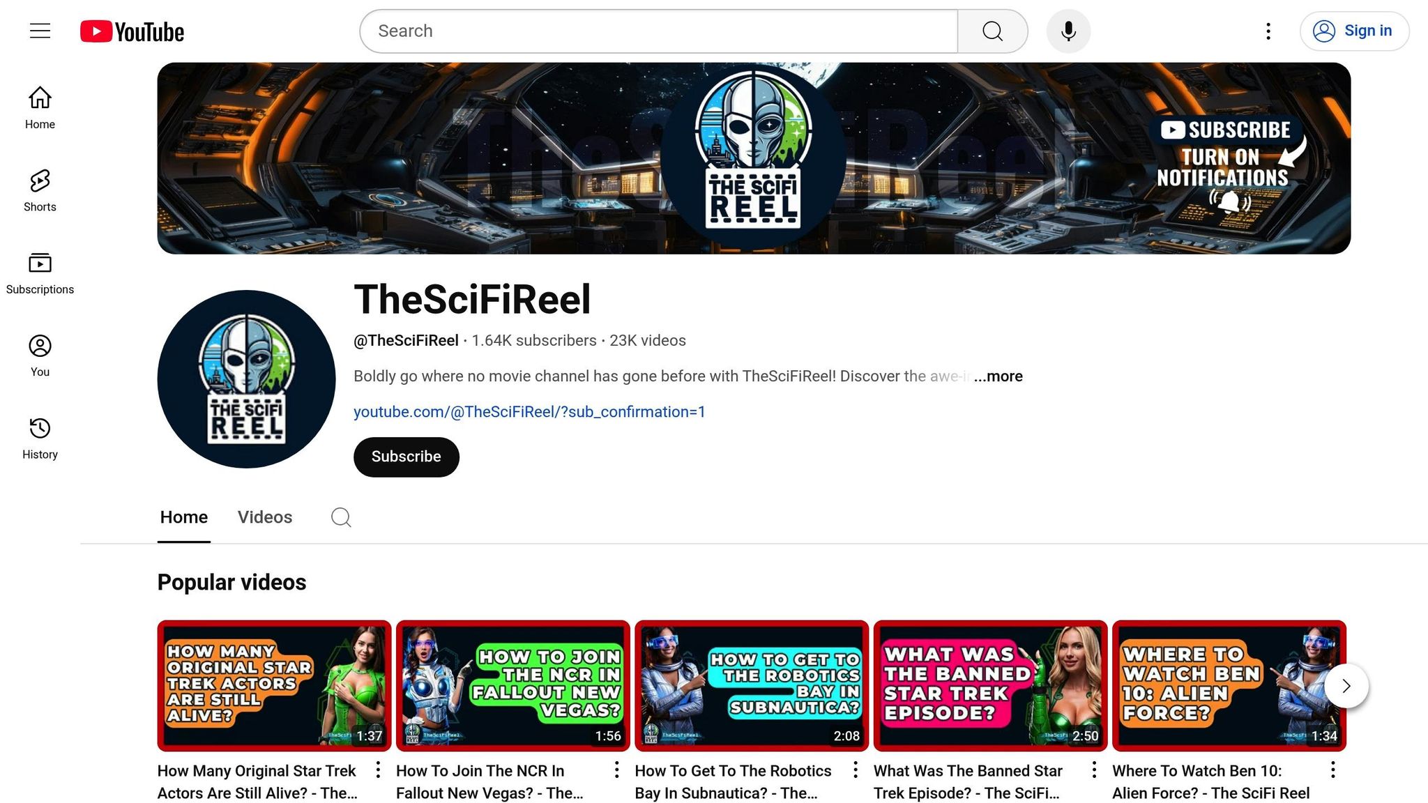 The SciFi Reel