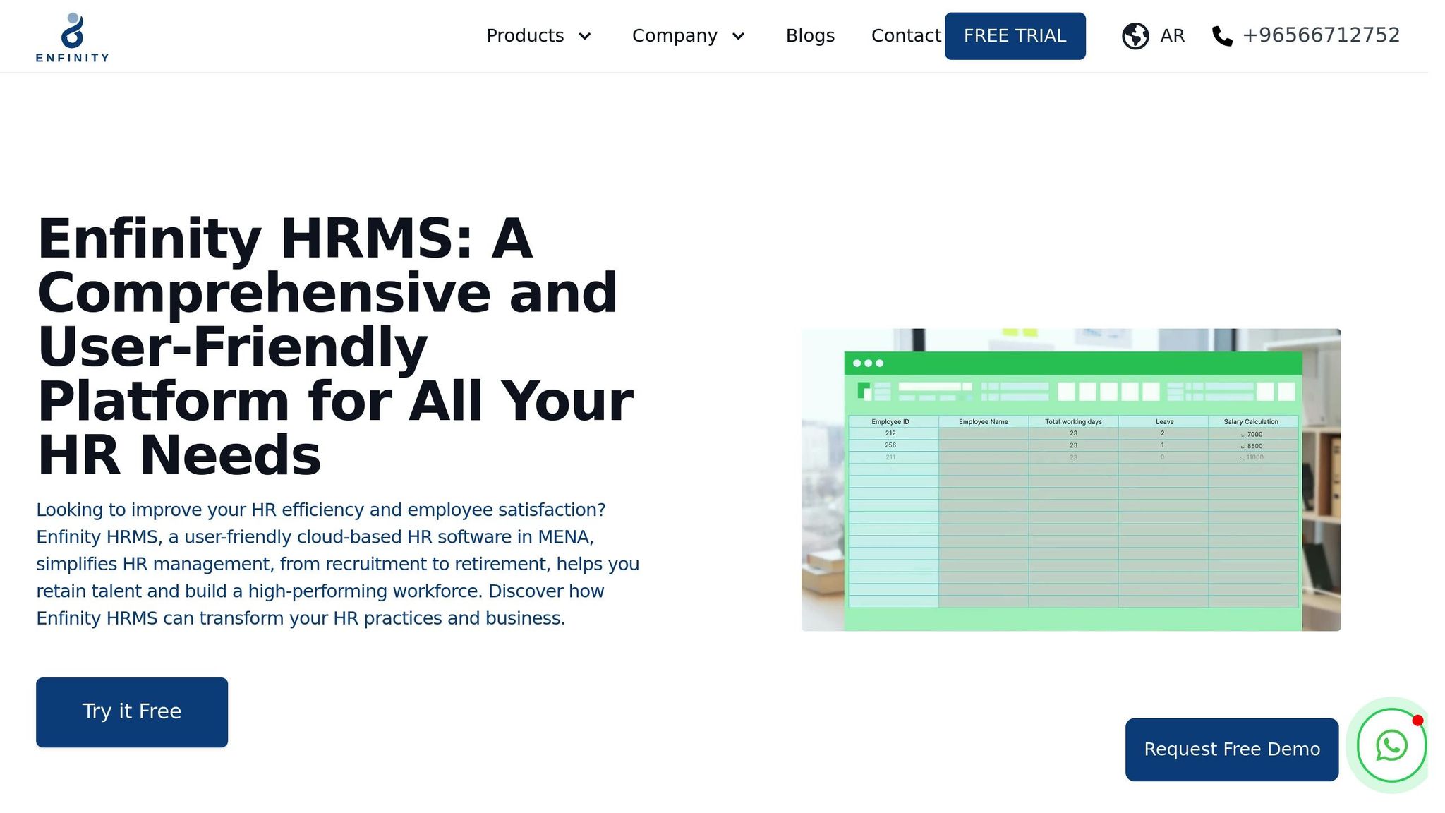 Enfinity HRMS