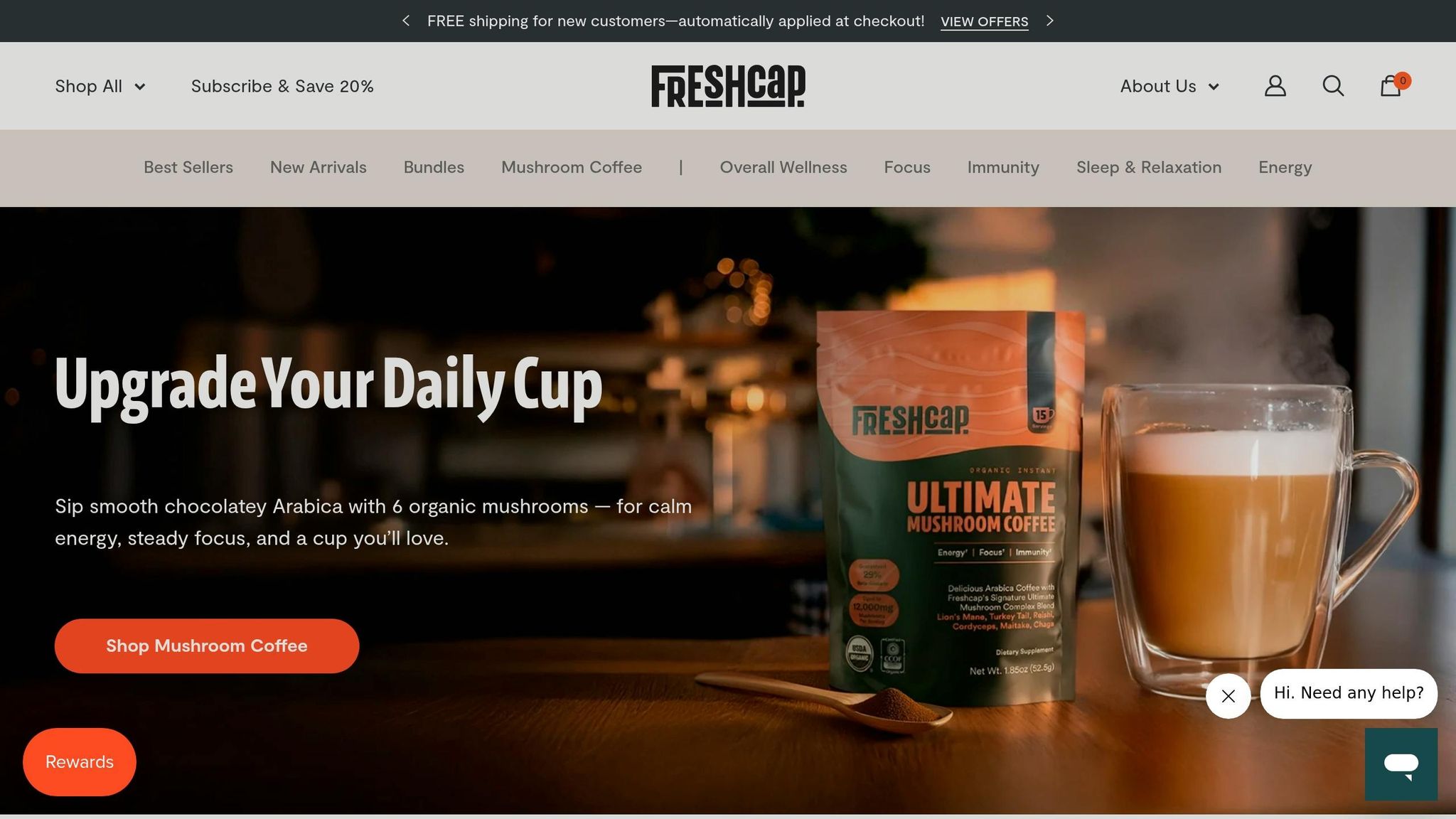 FreshCap Mushroom Coffee