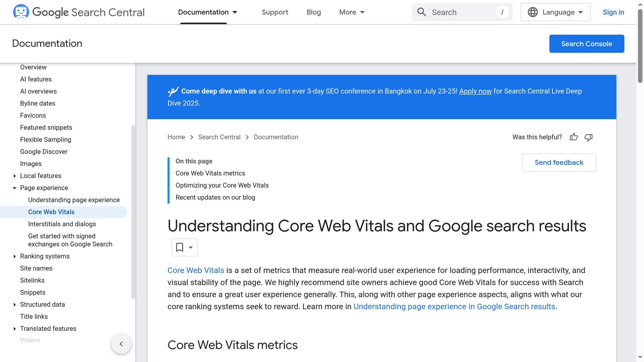 Core Web Vitals