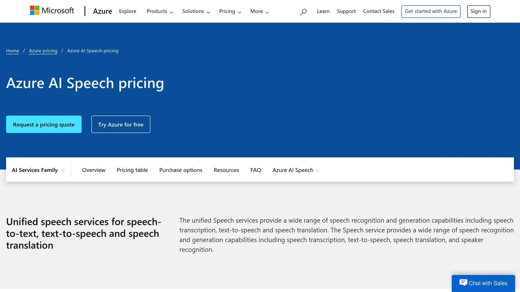 Microsoft Azure Speech Services