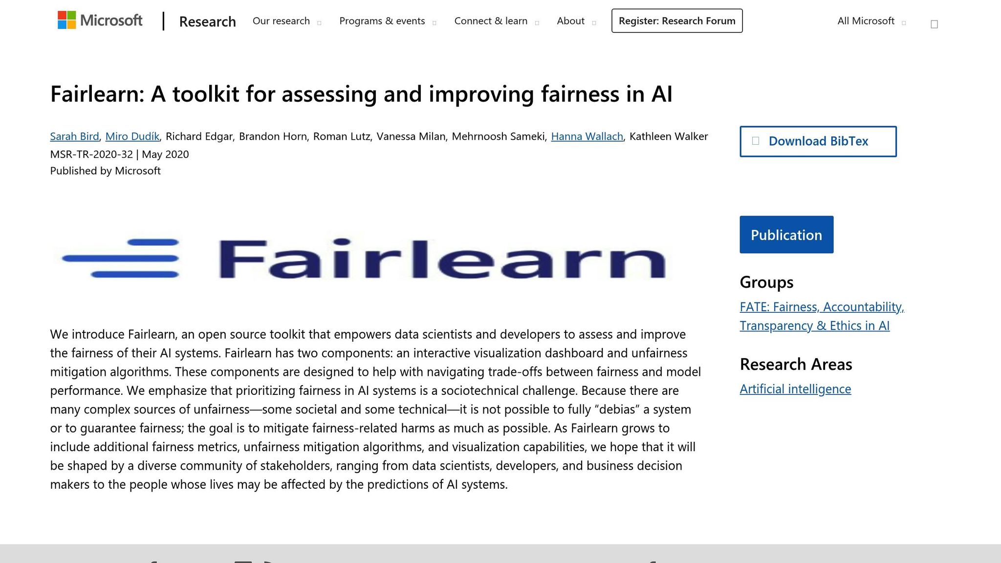 Microsoft Fairlearn