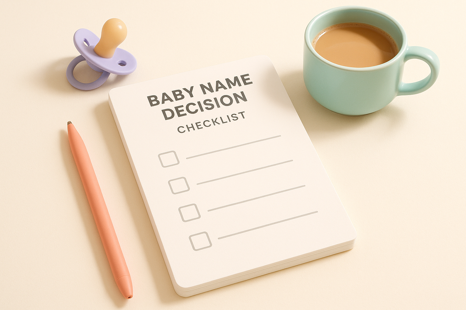 Thumbnail for: Baby Name Decision Checklist for New Parents