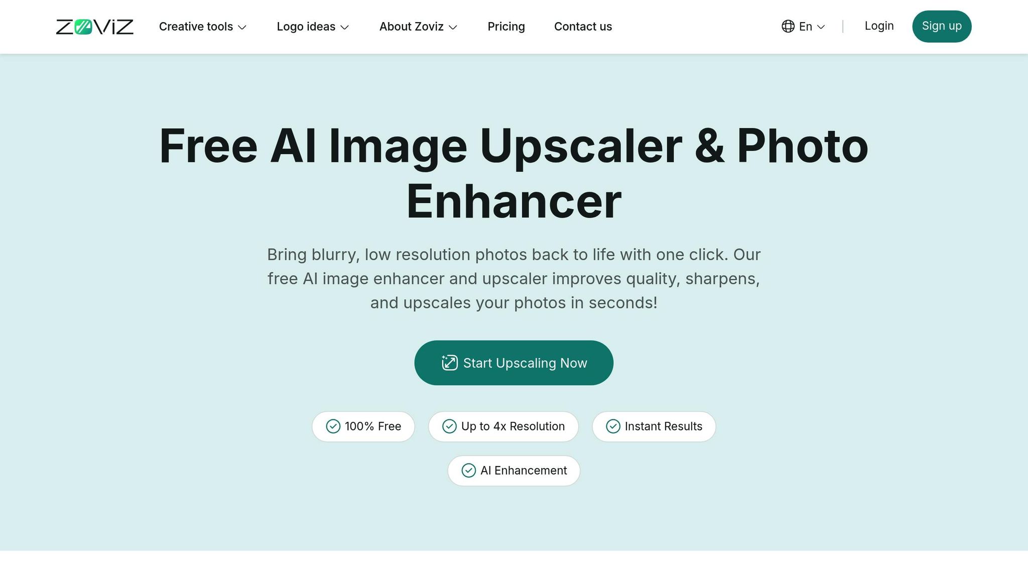 Zoviz Image Upscaler