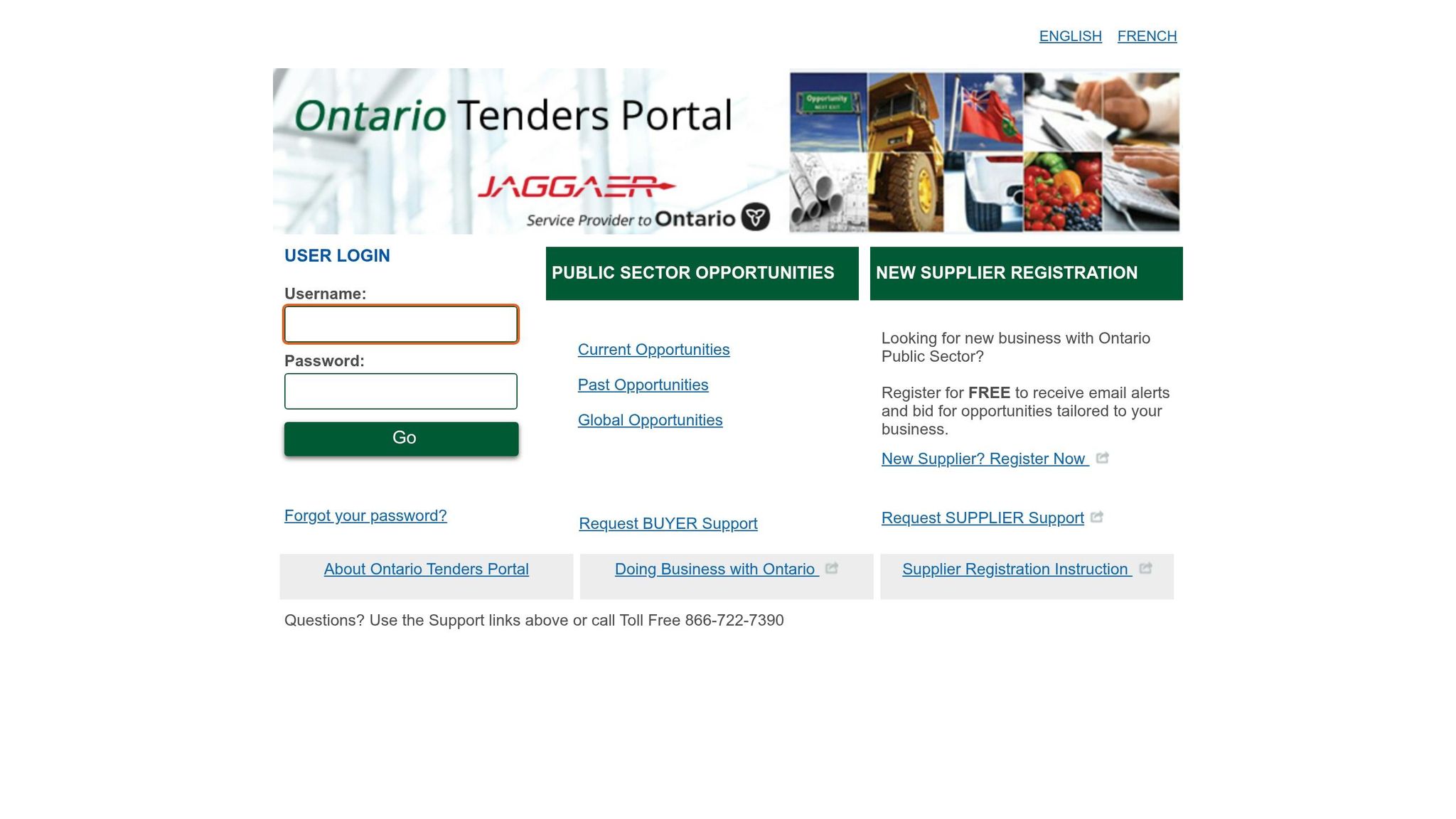 Ontario Tenders Portal