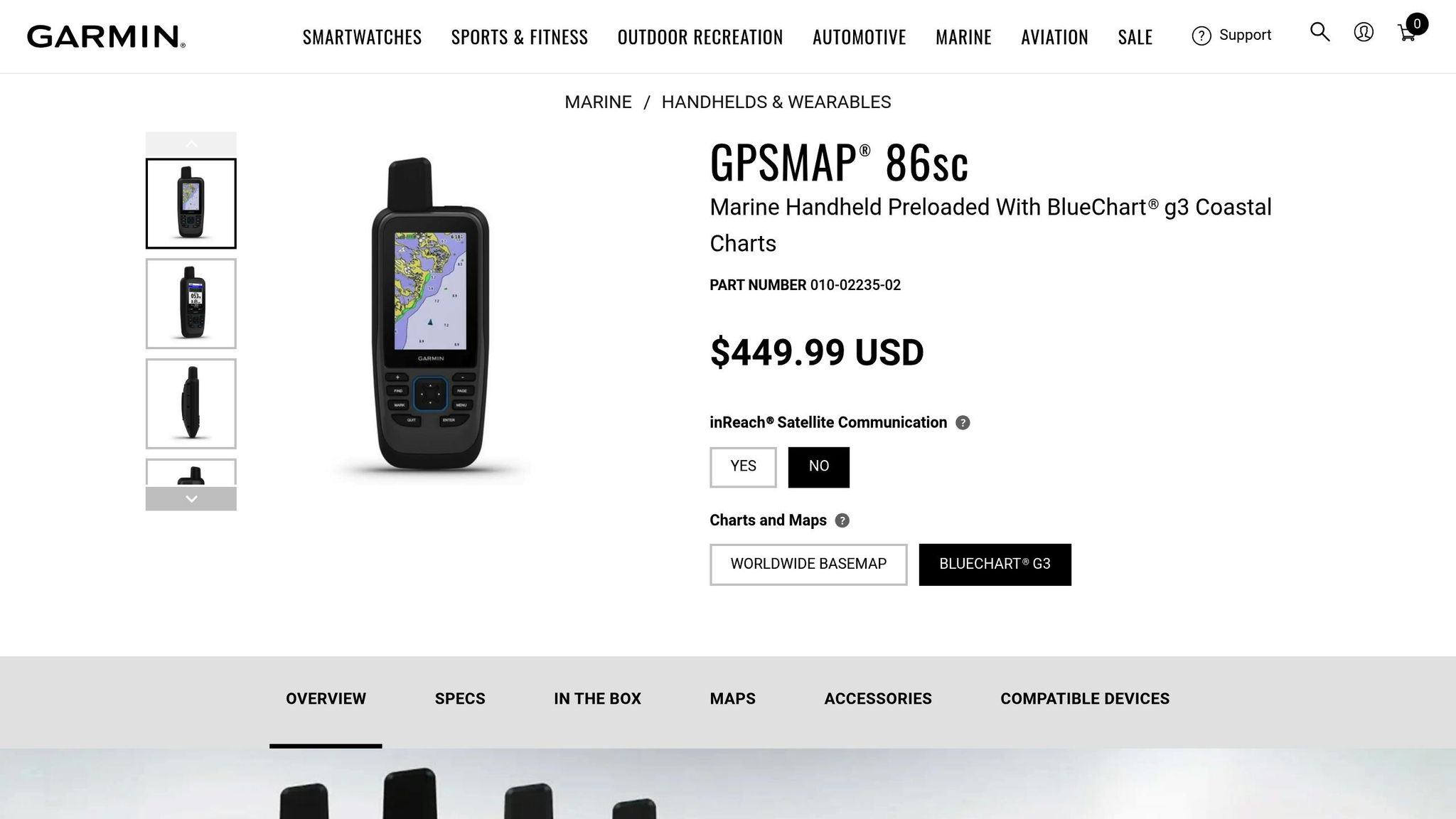 Garmin GPSmap 86sc
