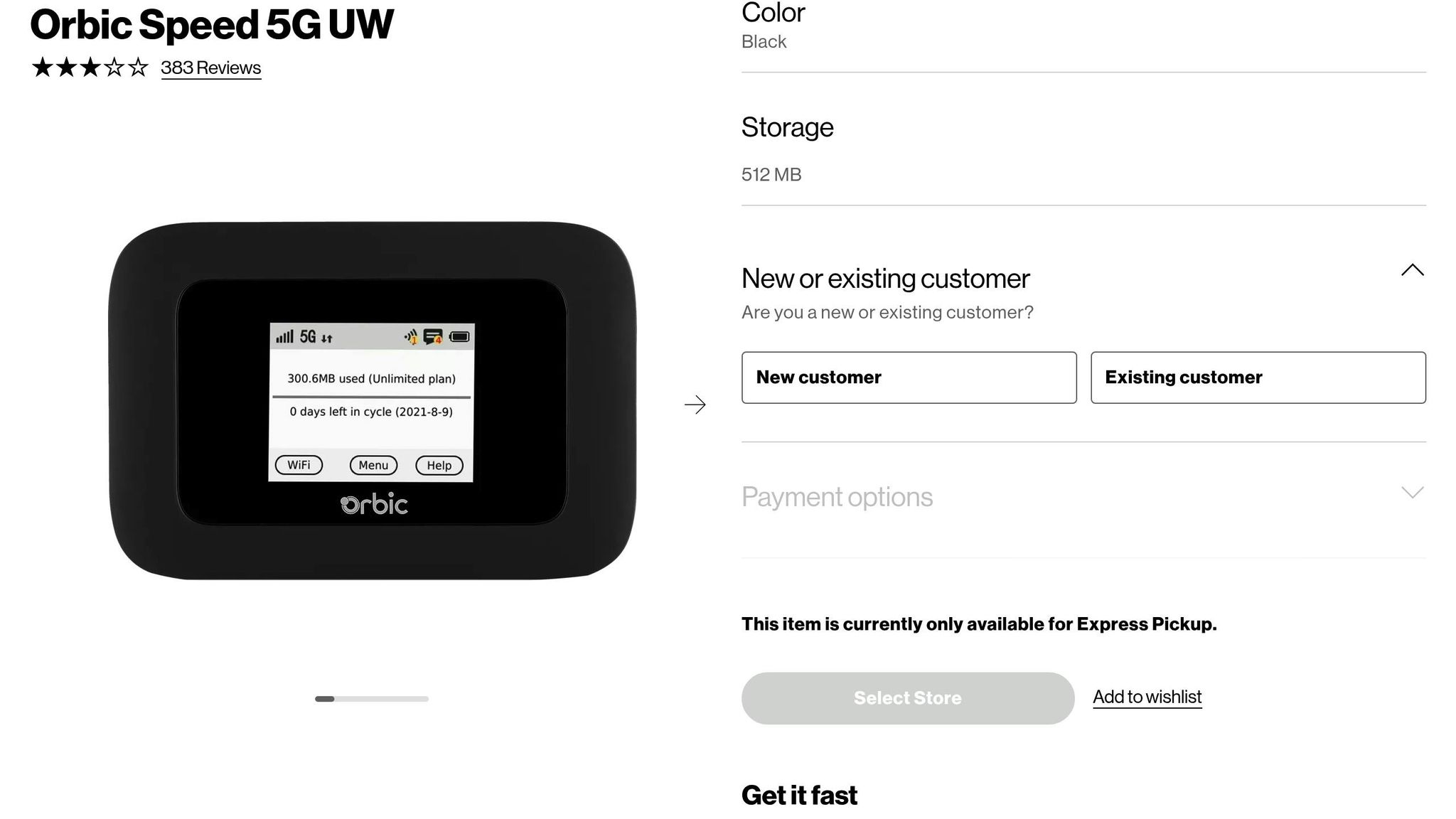 Orbic Speed 5G UW