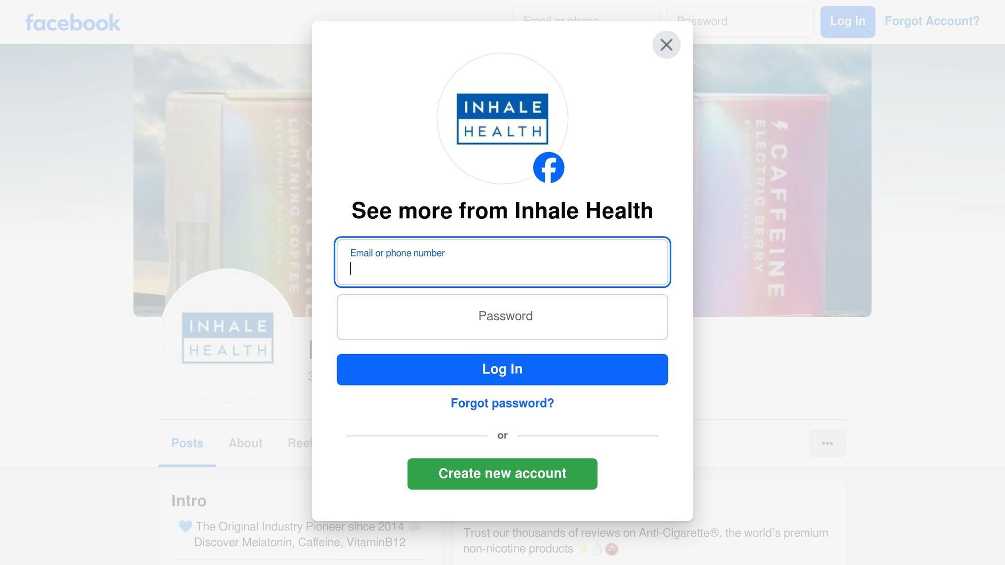 Inhale Health Caffeine Inhaler