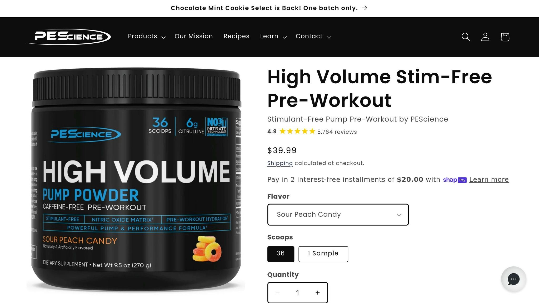 PEScience High Volume