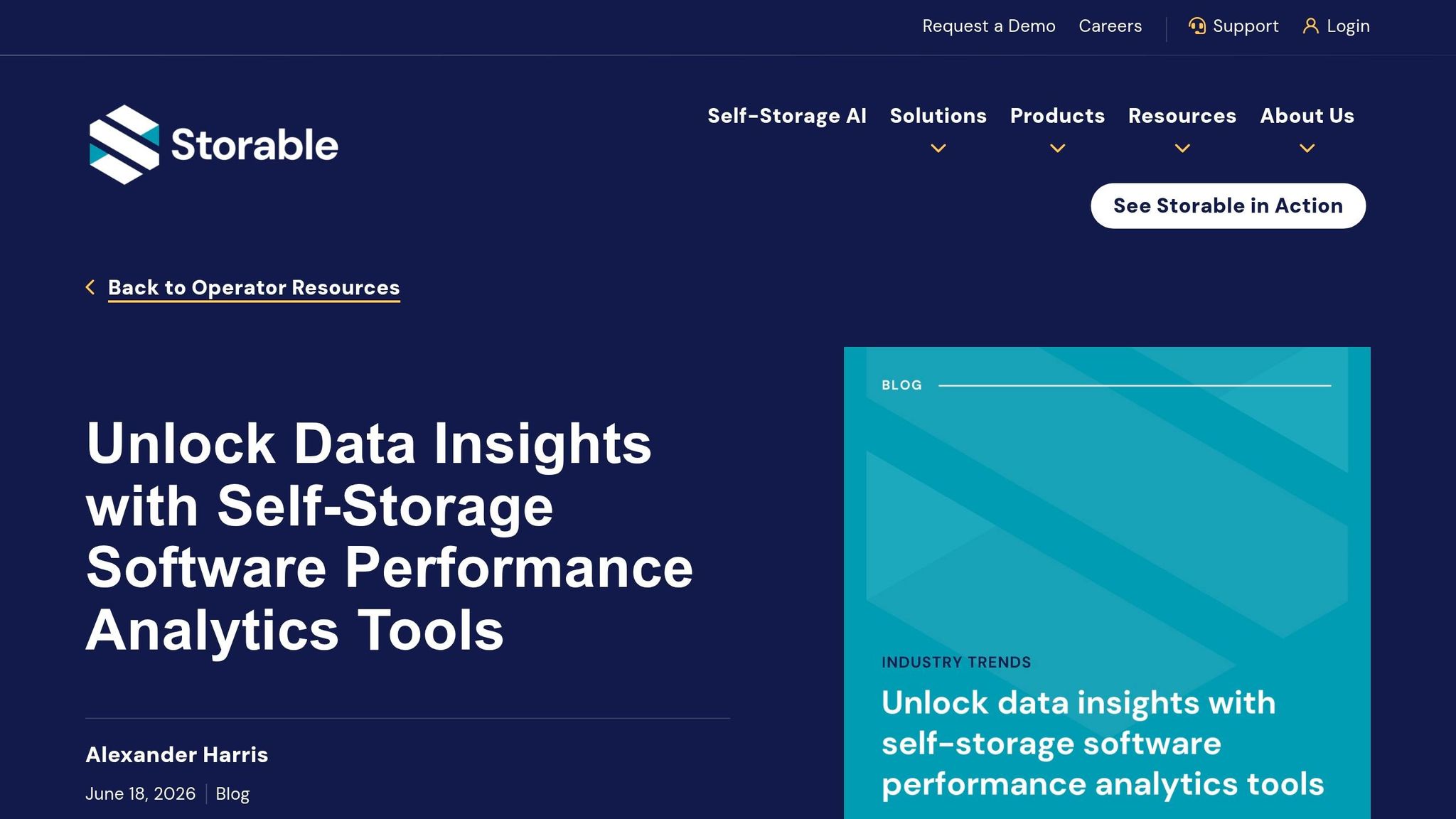 Storable Portfolio Analytics