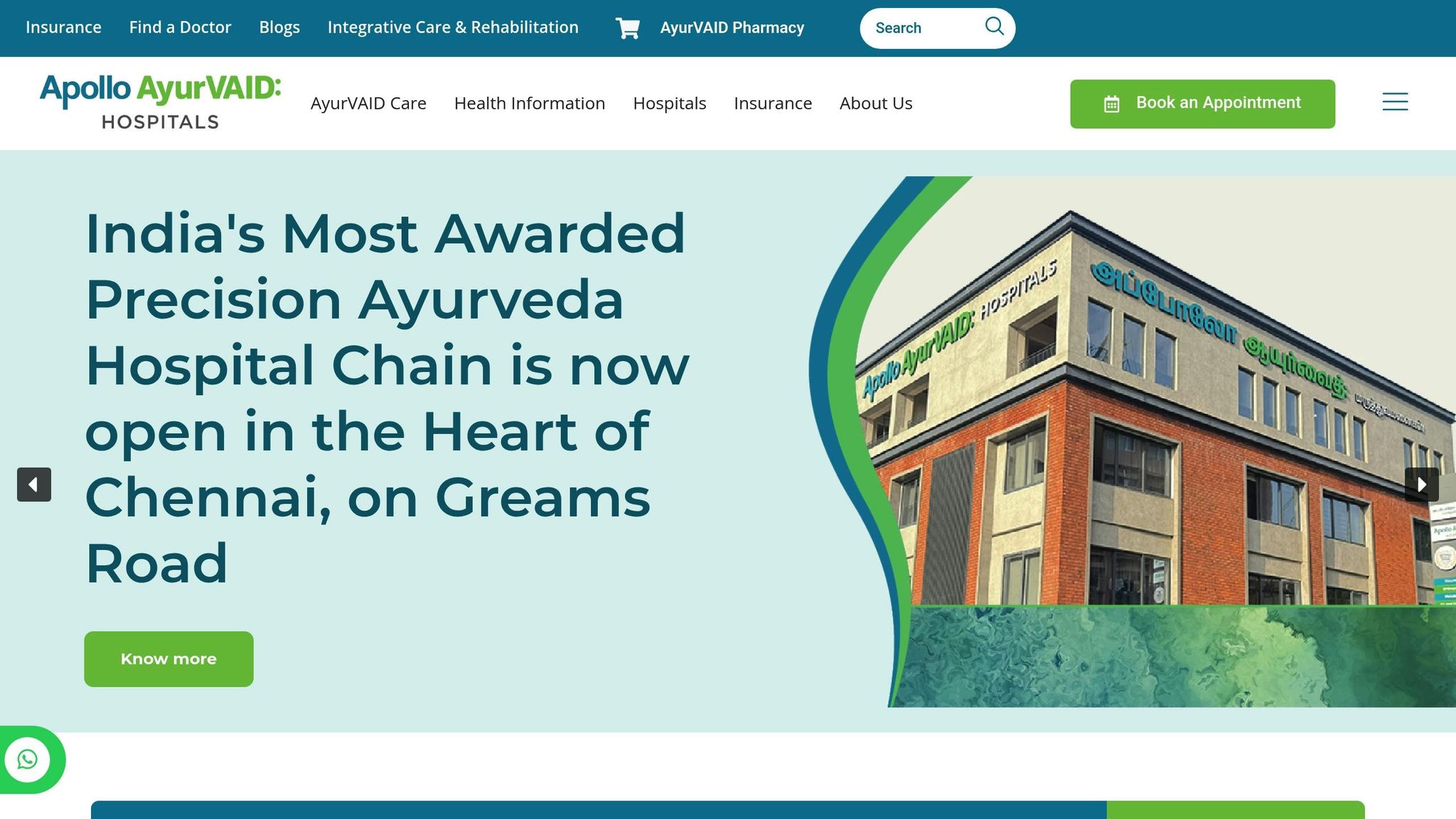 Apollo AyurVAID Hospitals