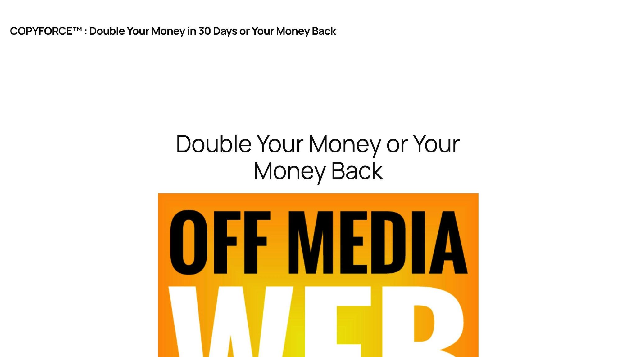 Off Media Web Marketing