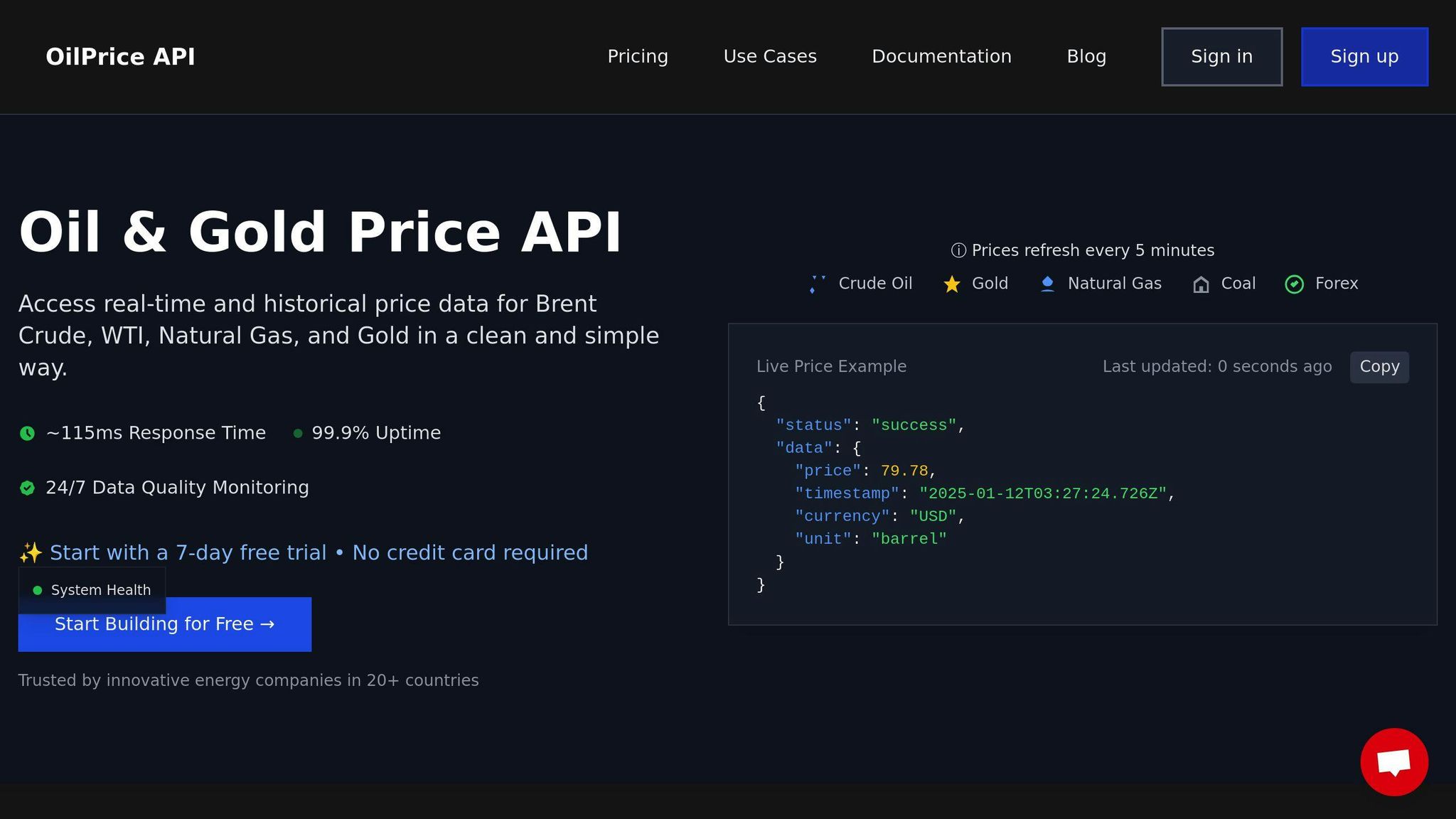 OilpriceAPI