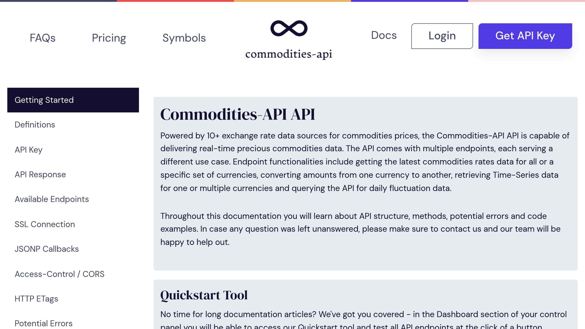 CommodityAPI X