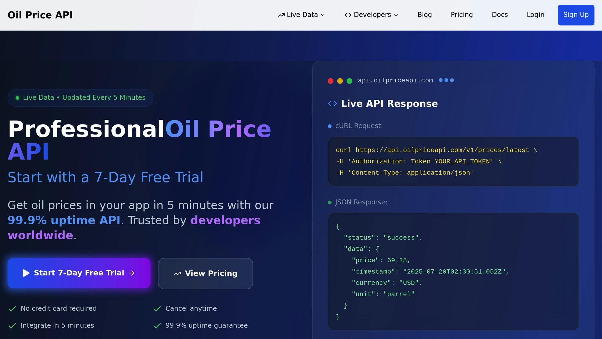 OilpriceAPI