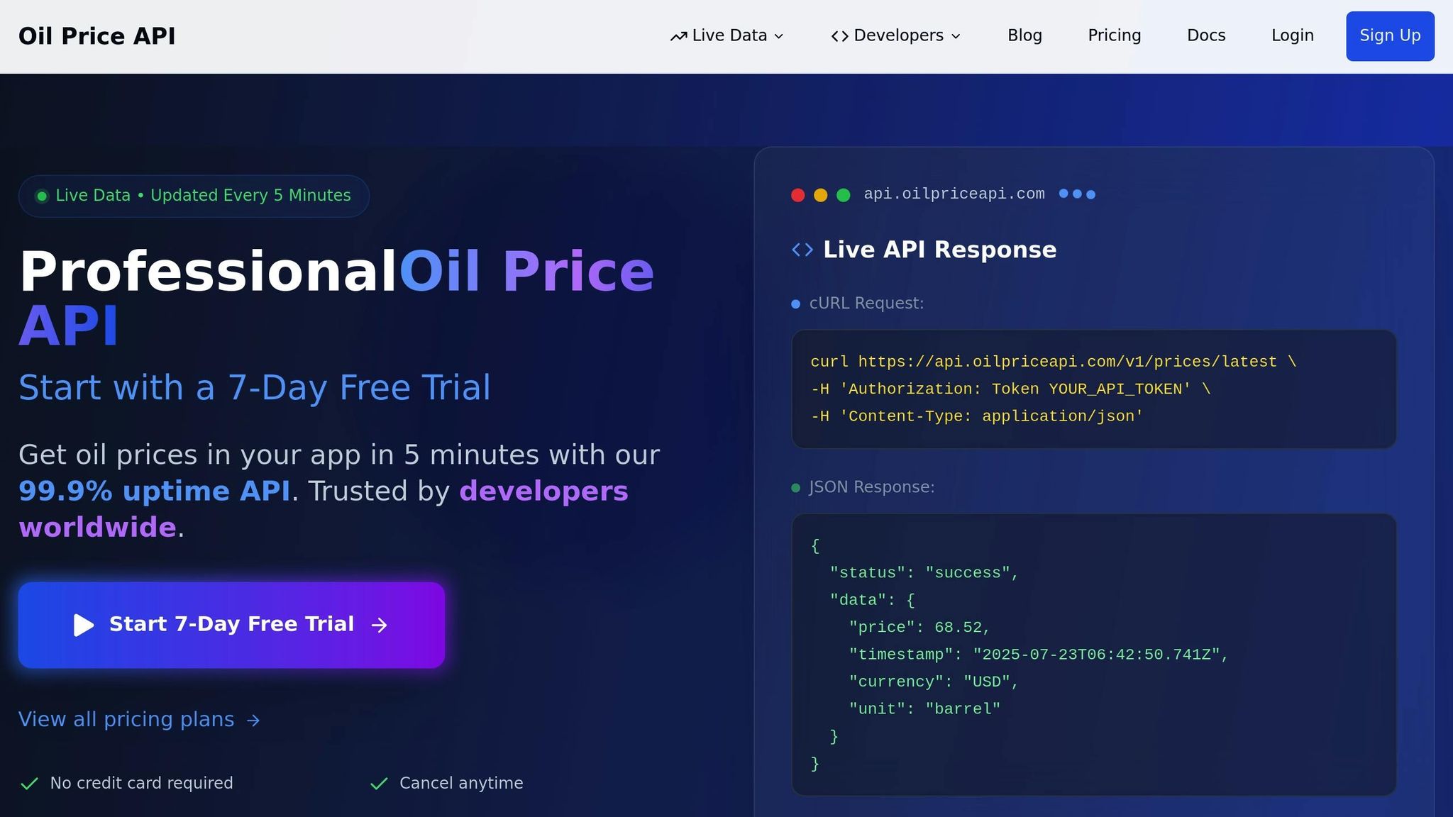 OilpriceAPI