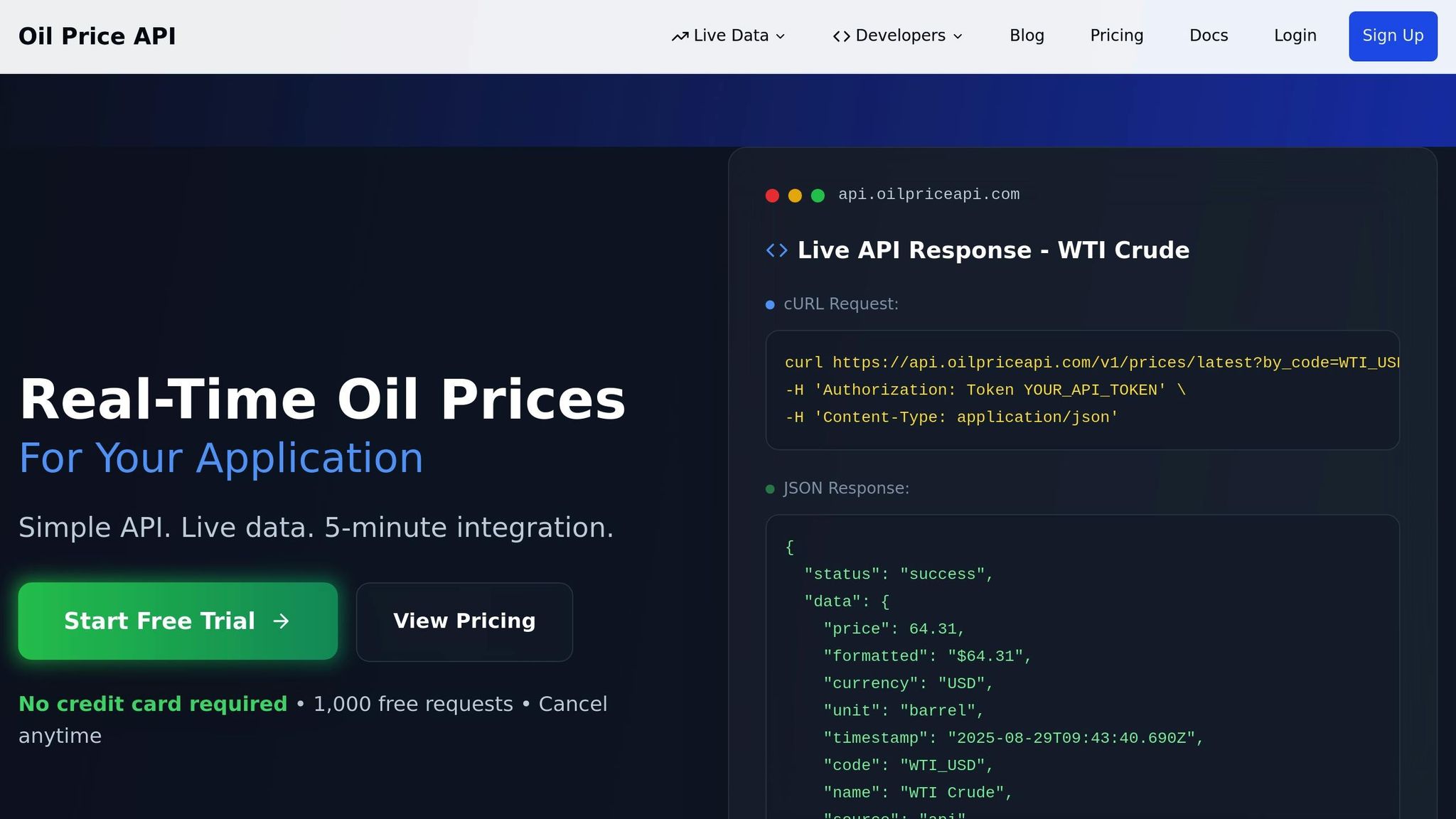 OilpriceAPI